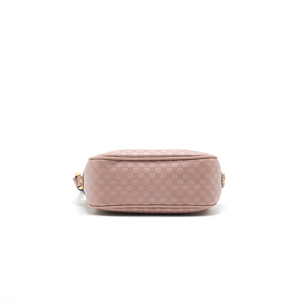 GUCCI CALF SKIN LEATHER BAMBOO CAMERA BAG