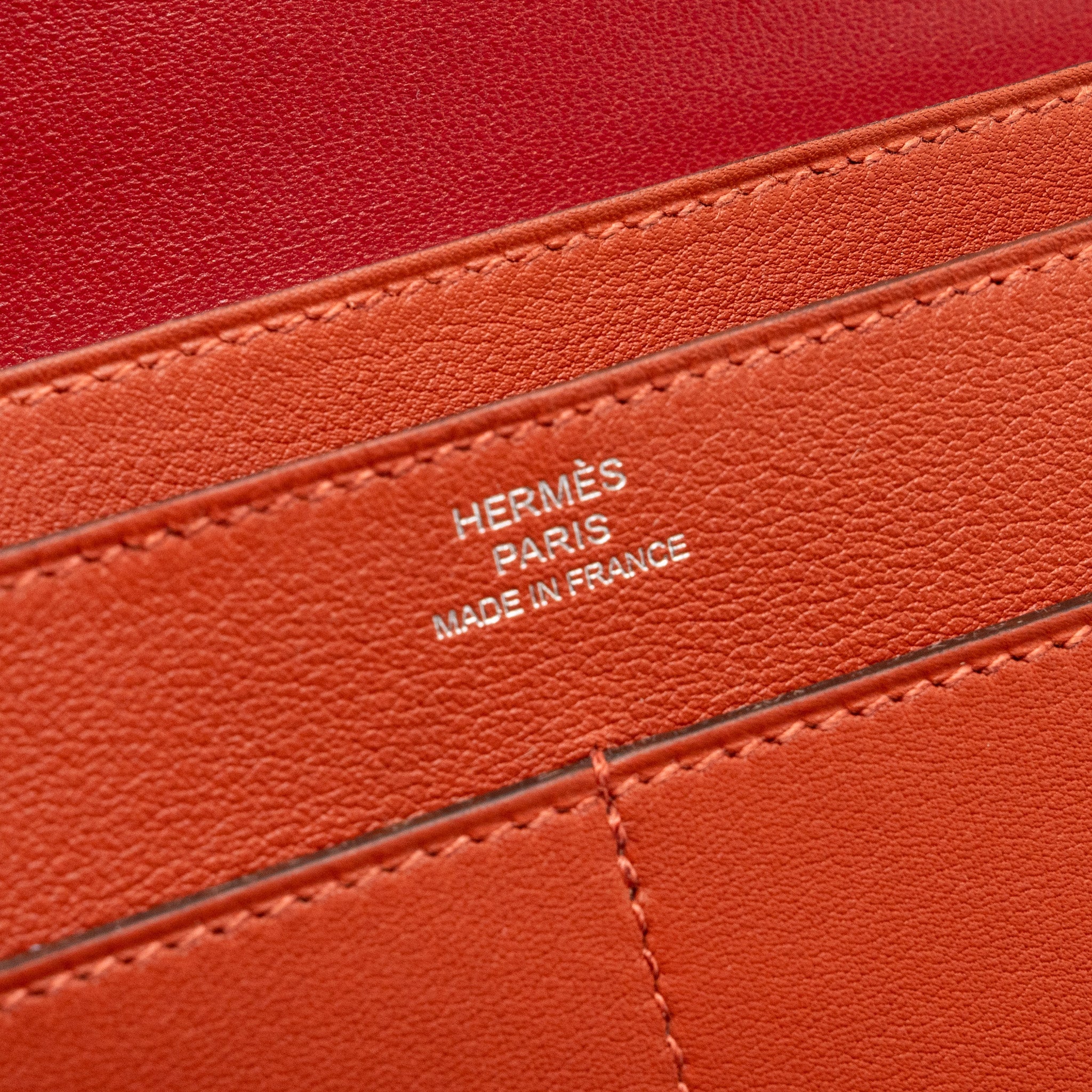 HERMES DOGON COMPACT WALLET SWIFT SANGUINE SHW