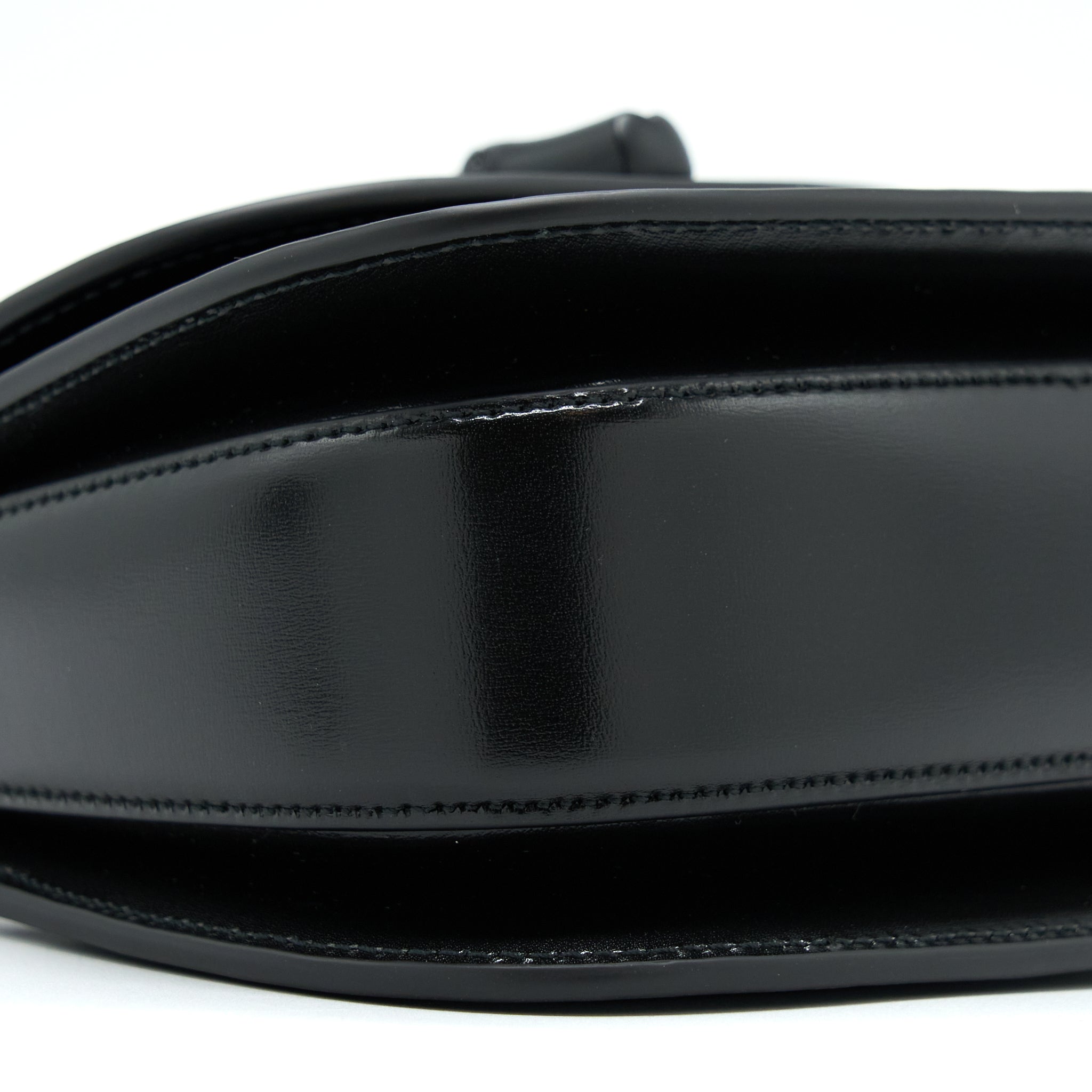 GUCCI BAMBOO 1947 MINI TOP HANDLE BAG BLACK WITH BLACK HARDWARE