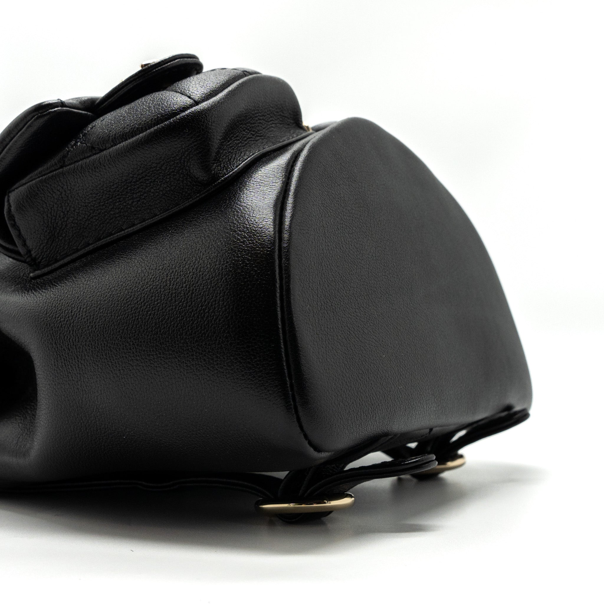 CHANEL 23A MINI TRIPLE PACK BACKPACK CALFSKIN BLACK LGHW (MICROCHIP )