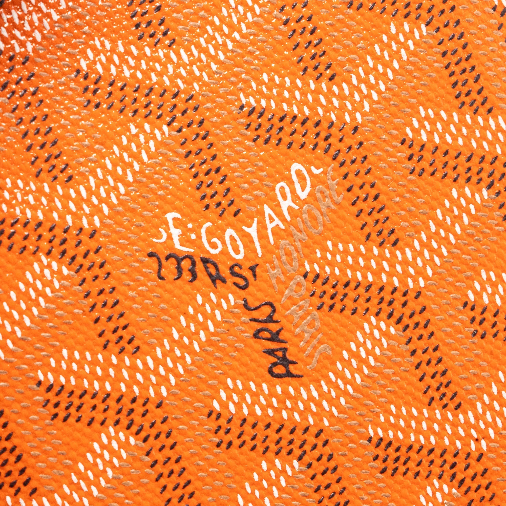 GOYARD PASSPORT HOLDER CANVAS ORANGE