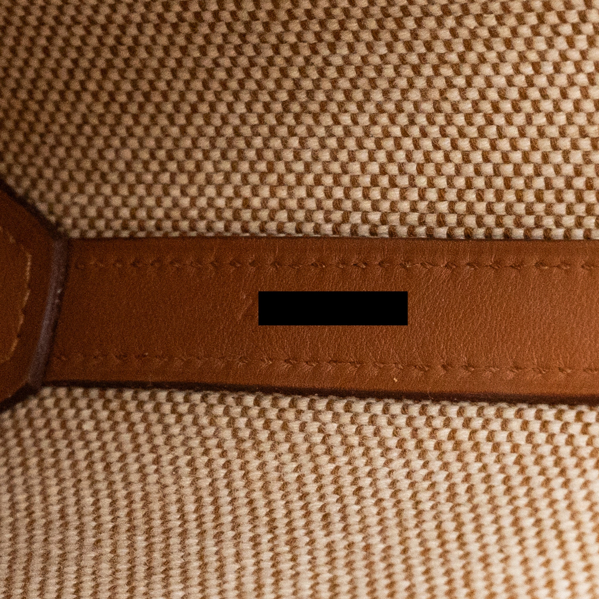 HERMES CABAS H EN BIAIS 27 BAG NATUREL/GOLD