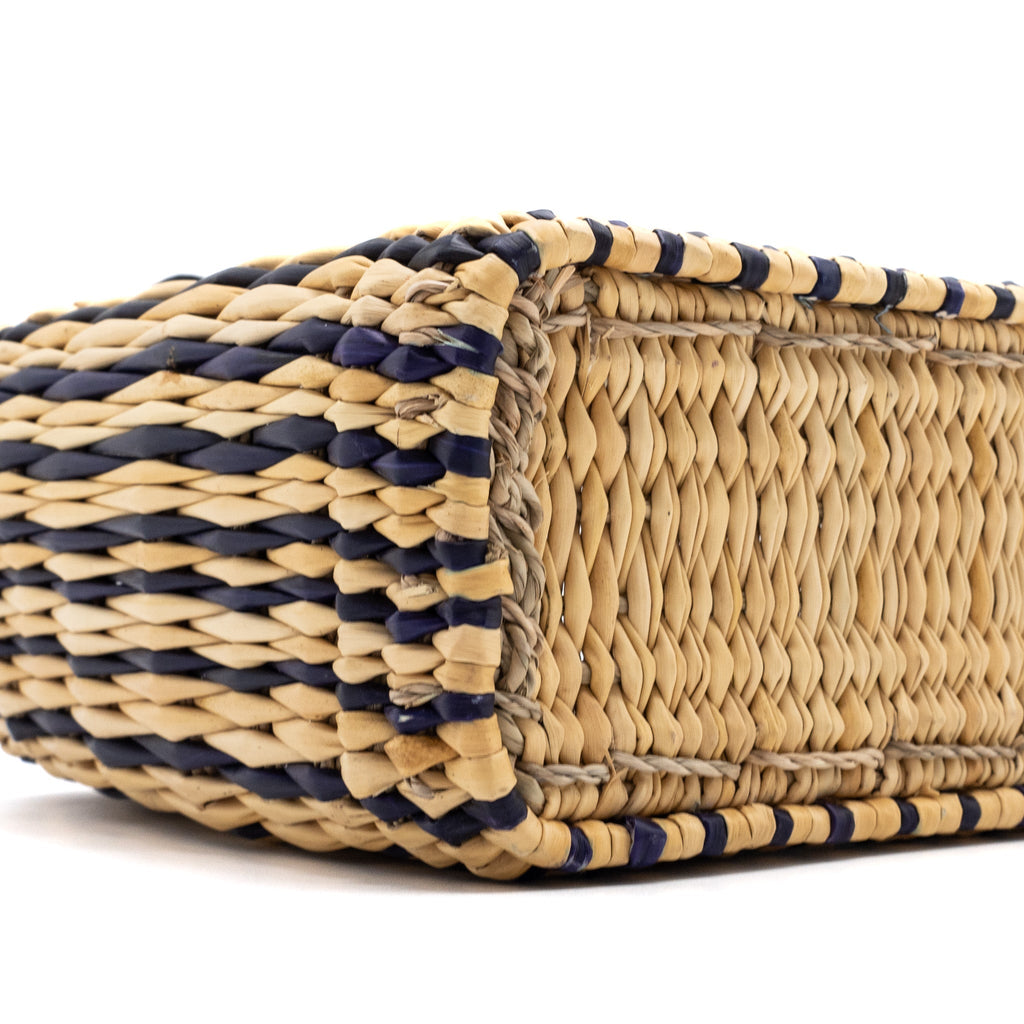 LOEWE PAULA'S IBIZA ANAGRAM BASKET BAG BROWN/MULTICOLOUR RAFFIA/LEATHER