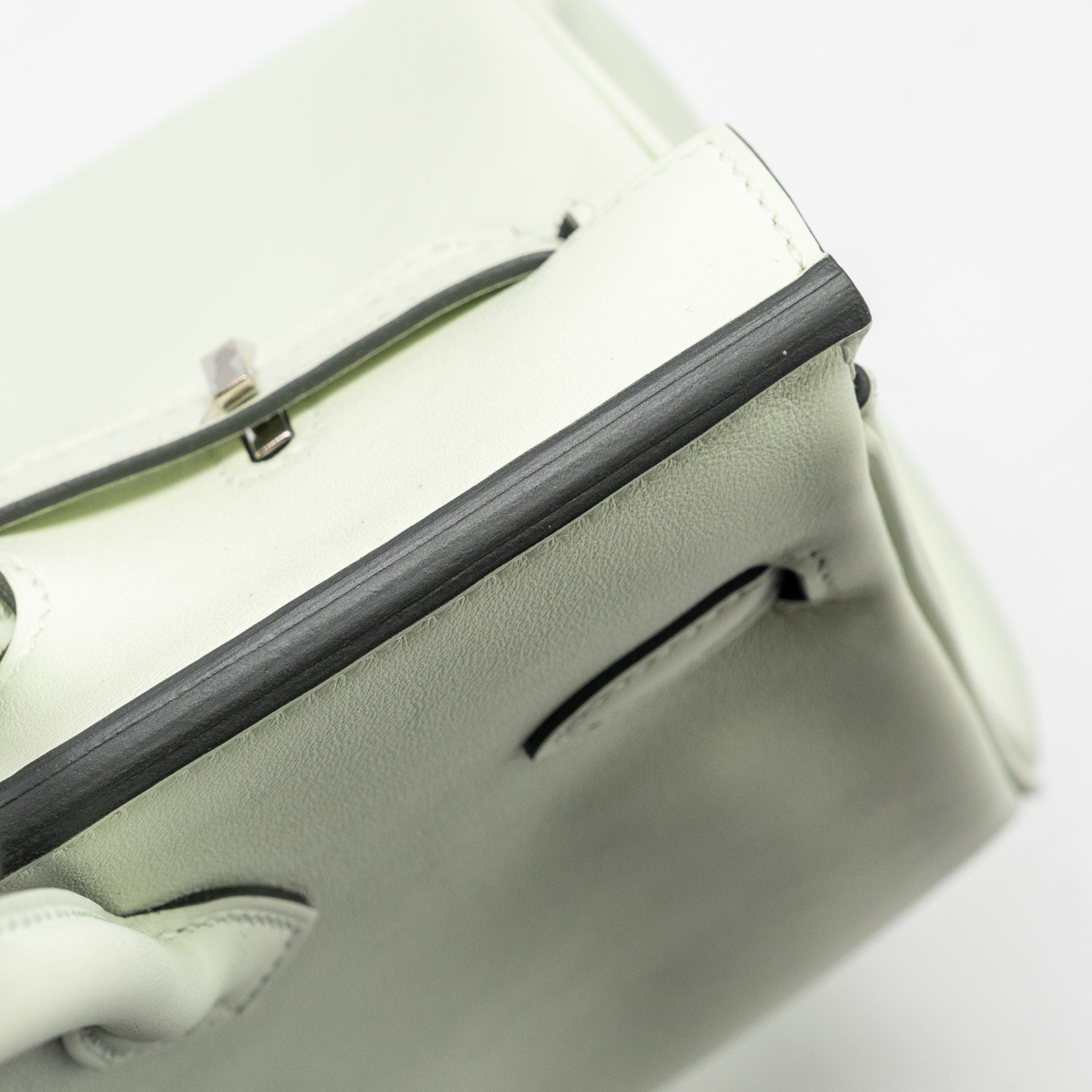 HERMES BIRKIN 25 SWIFT VERT FIZZ SHW