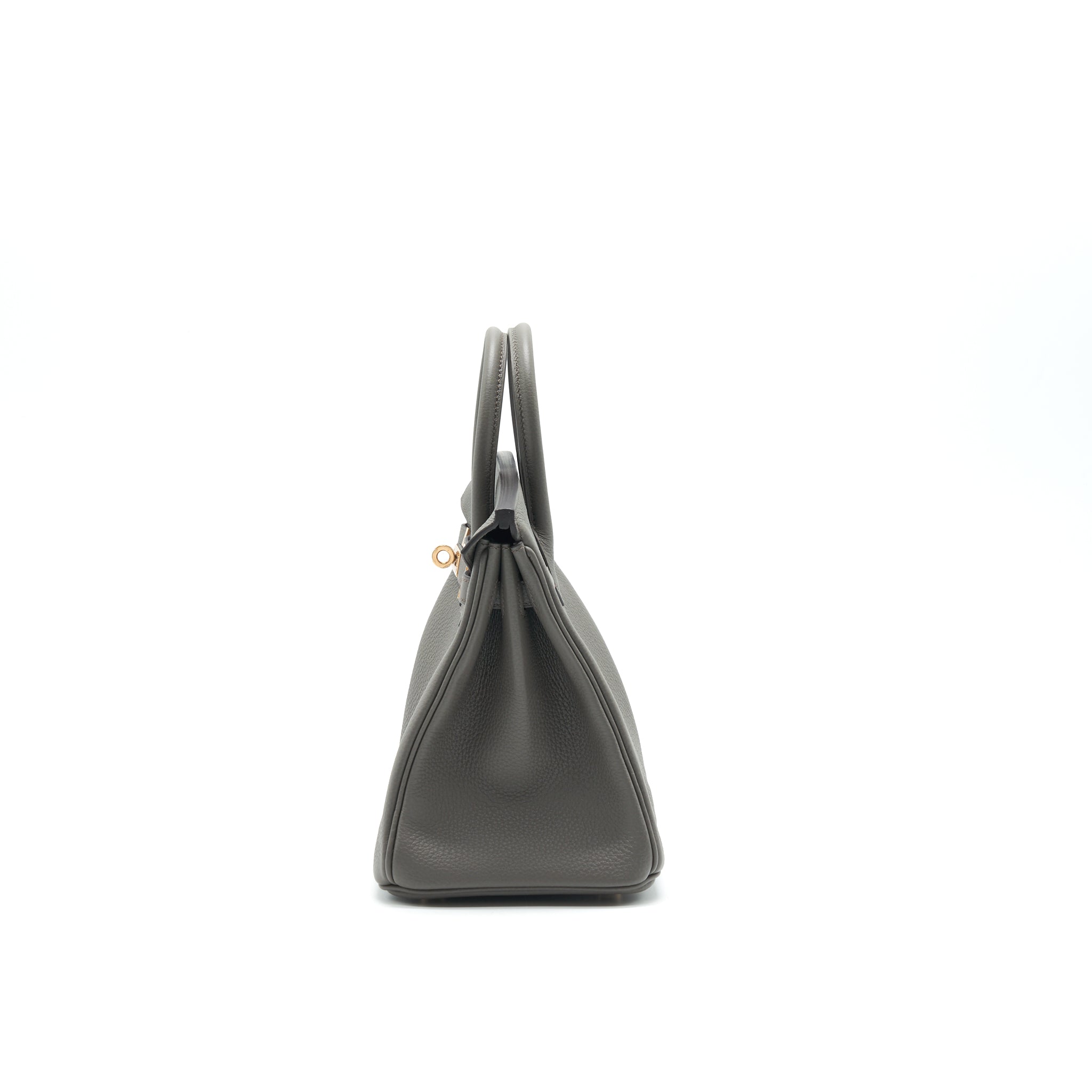 HERMES BIRKIN25 GRIS ETAIN TOGO LEATHER RGHW