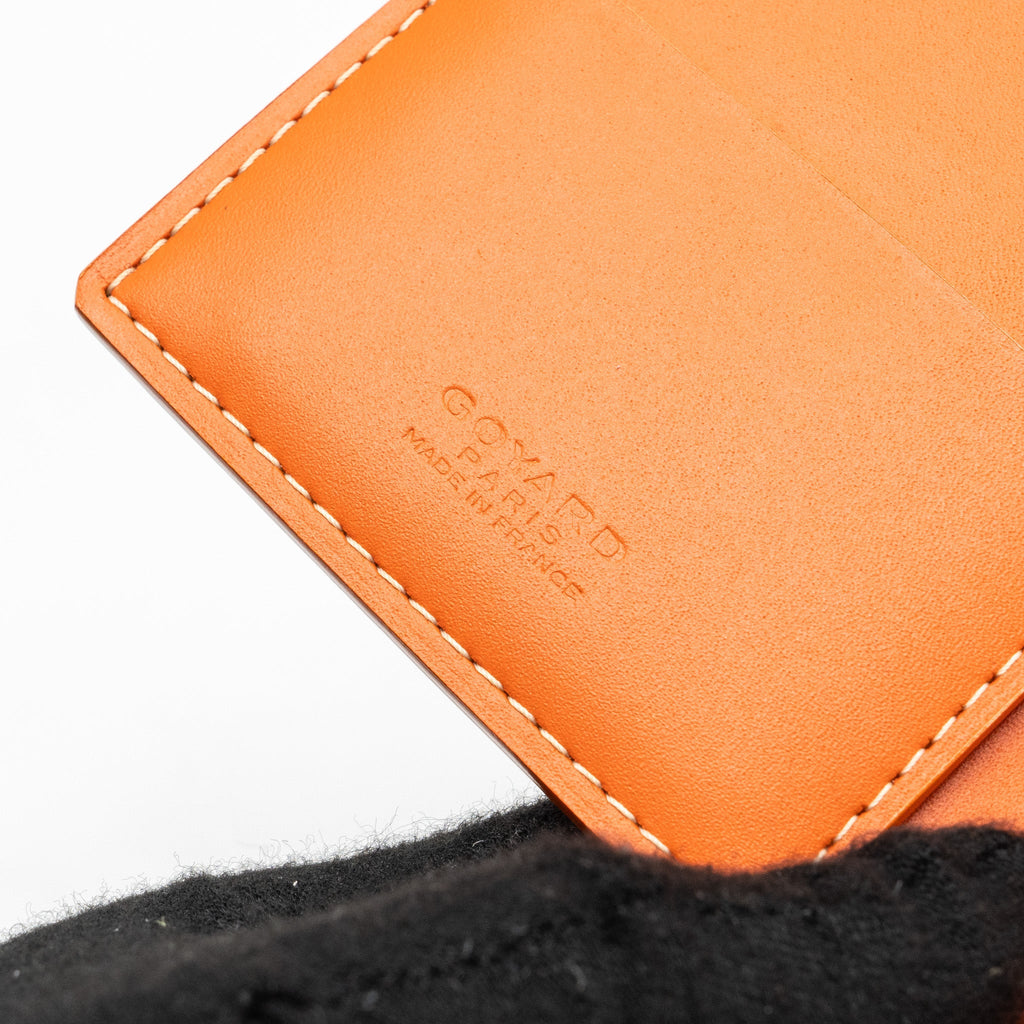 GOYARD PASSPORT HOLDER CANVAS ORANGE