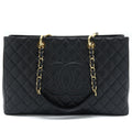 CHANEL GRAND SHOPPING TOTE XL CAVIAR BLACK GHW