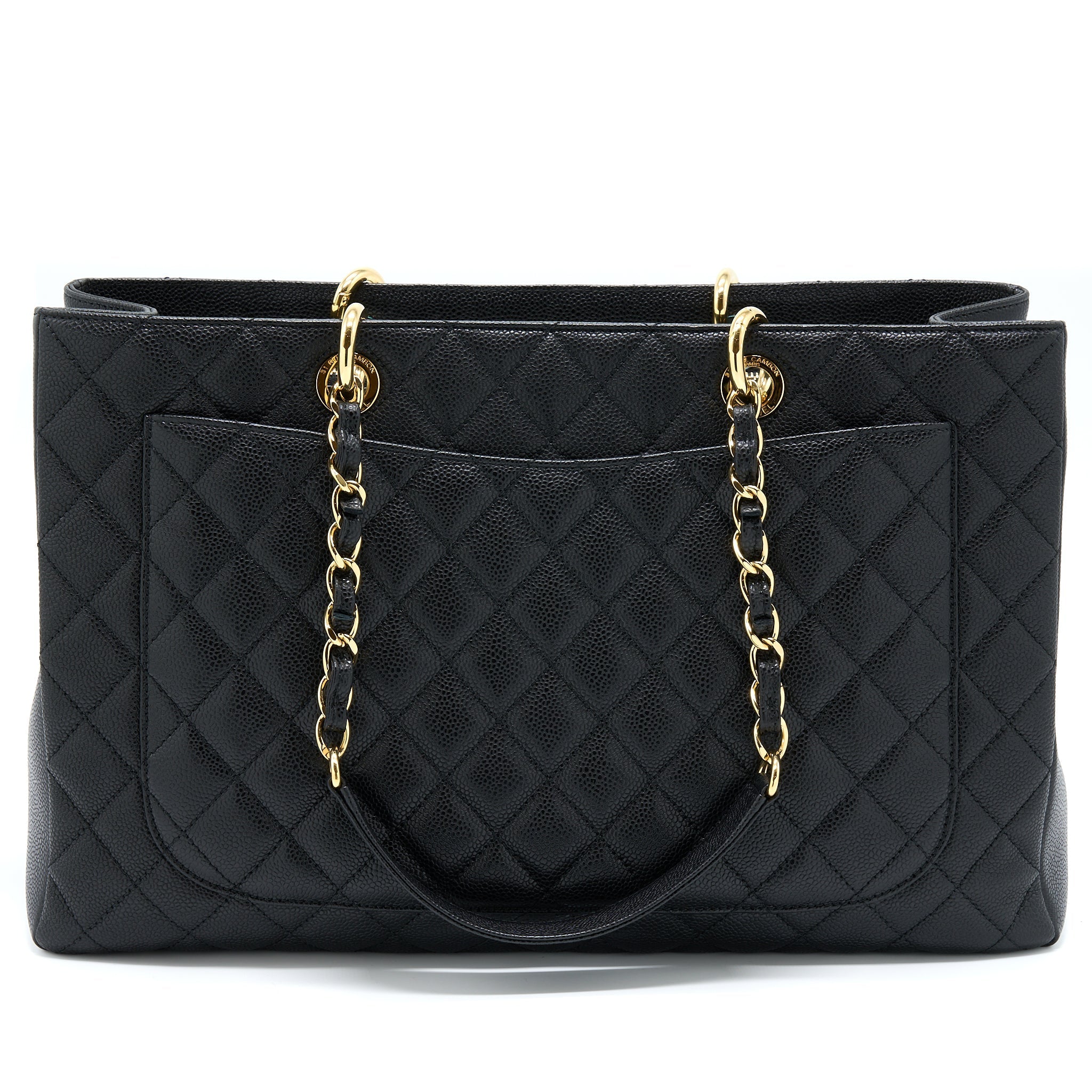 CHANEL GRAND SHOPPING TOTE XL CAVIAR BLACK GHW