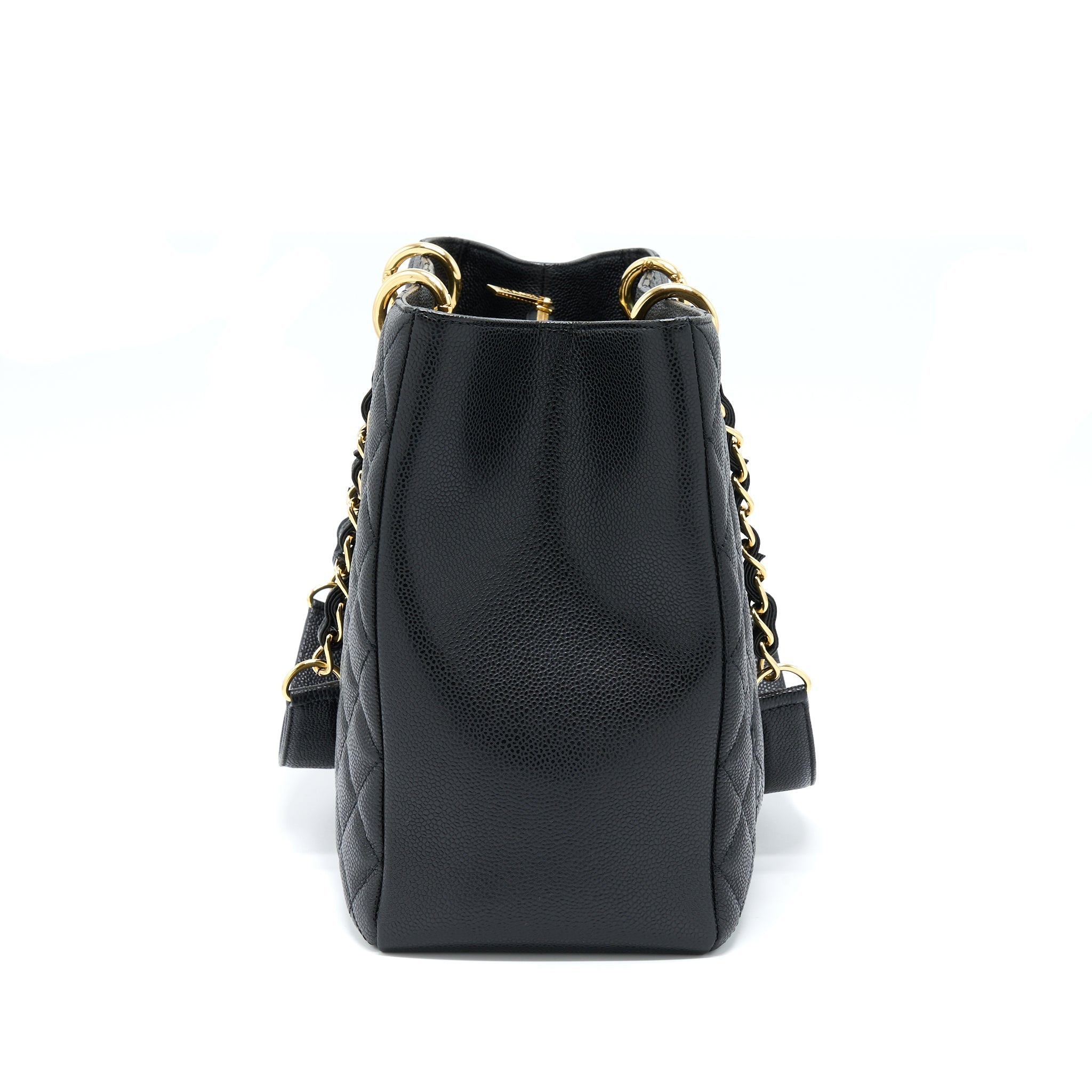 CHANEL GRAND SHOPPING TOTE XL CAVIAR BLACK GHW