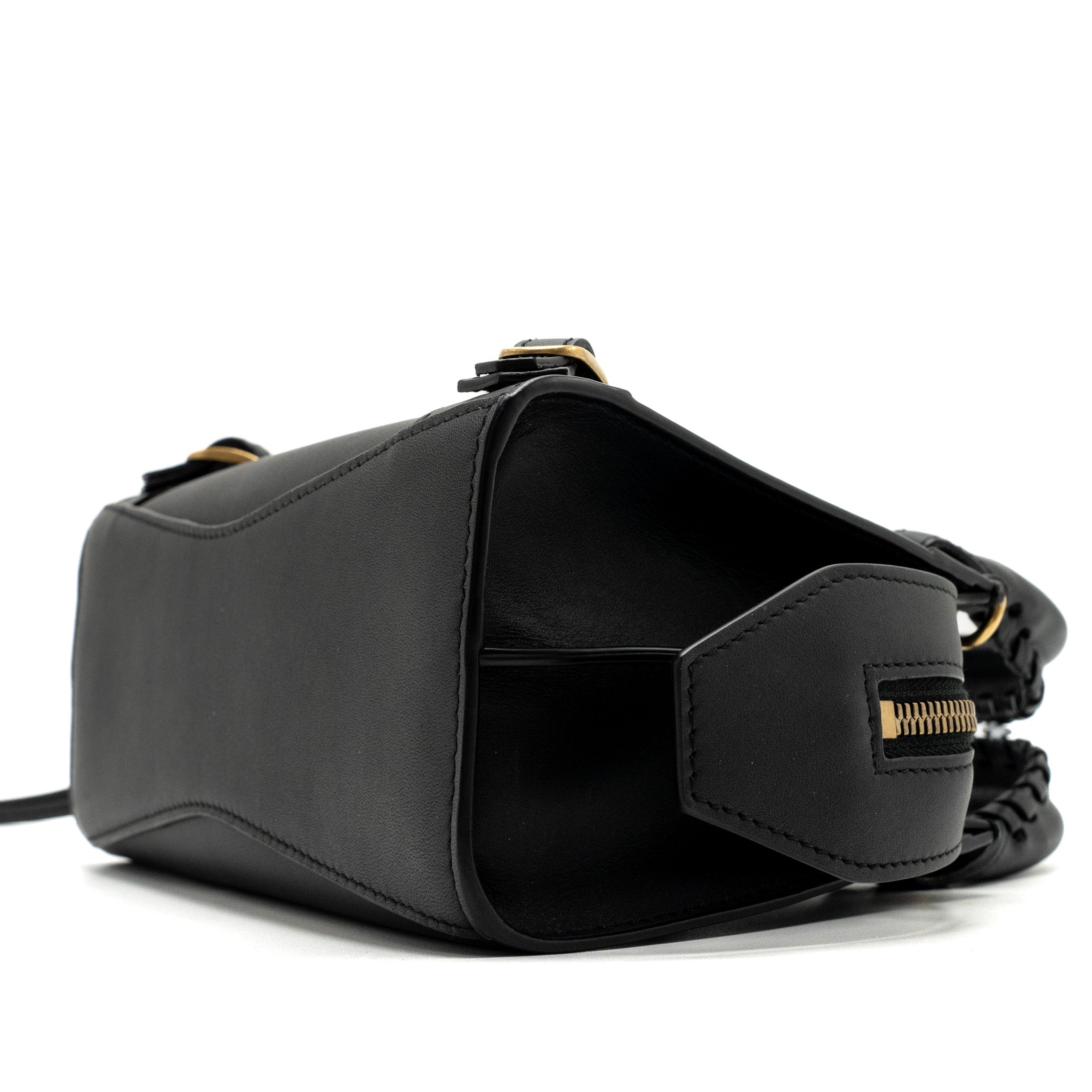 BALENCIAGA NEO CLASSIC MINI HANDBAG SMOOTH CALFSKIN BLACK GHW