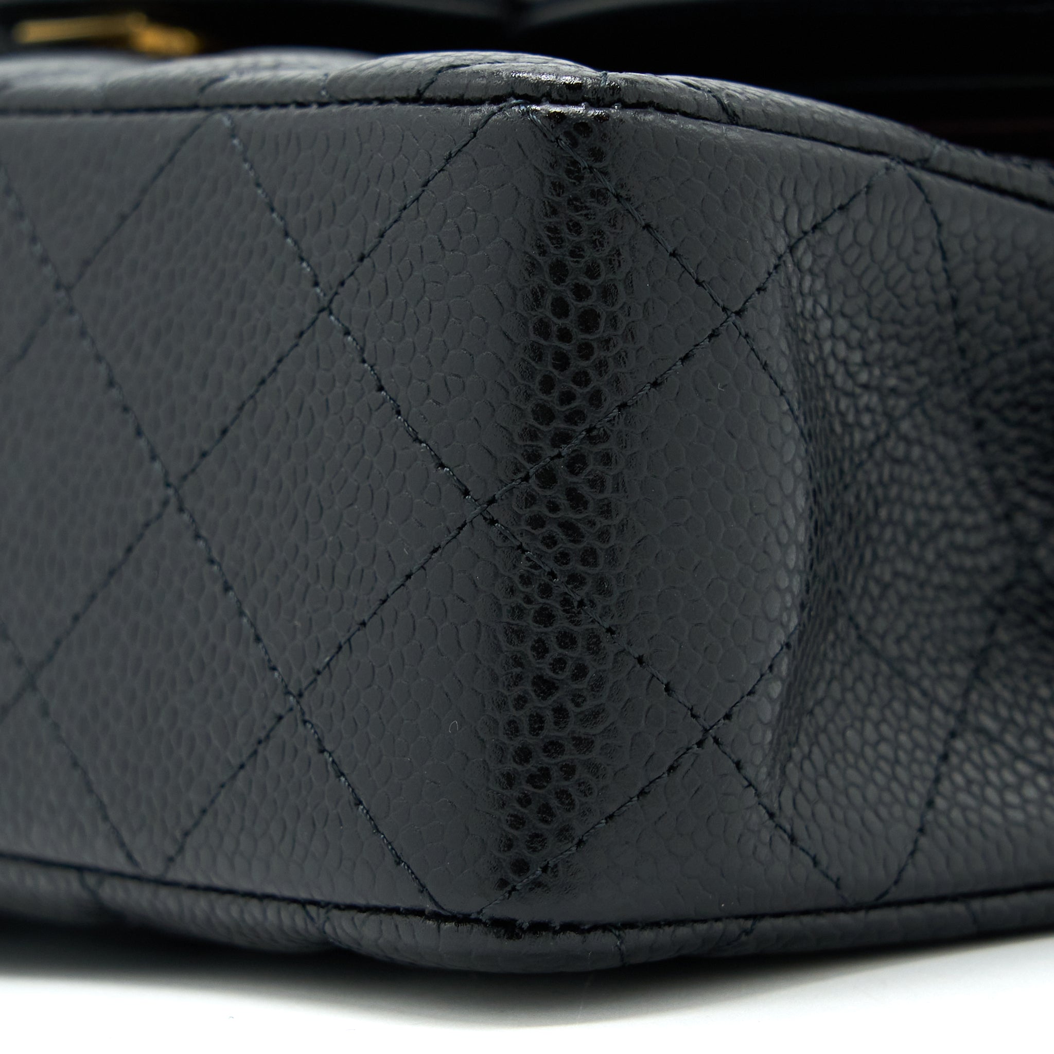 CHANEL SMALL CLASSIC FLAP BAG CAVIAR BLACK GHW (MICROCHIP)