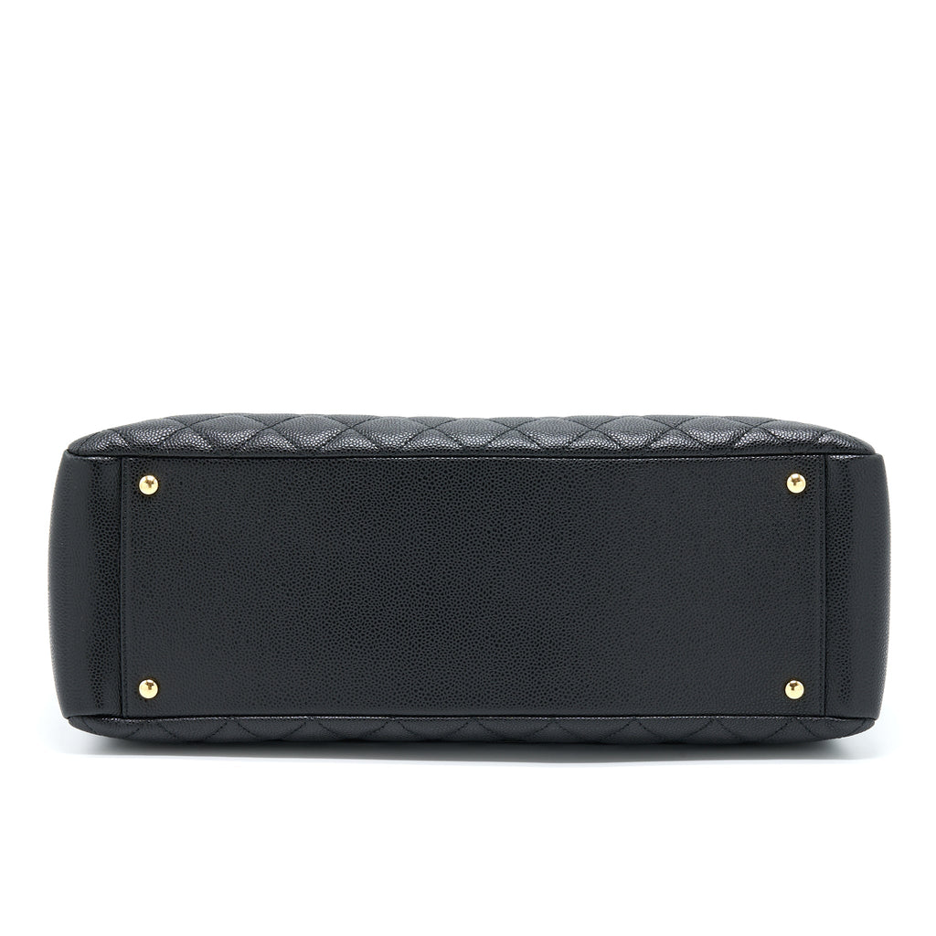 CHANEL GRAND SHOPPING TOTE XL CAVIAR BLACK GHW