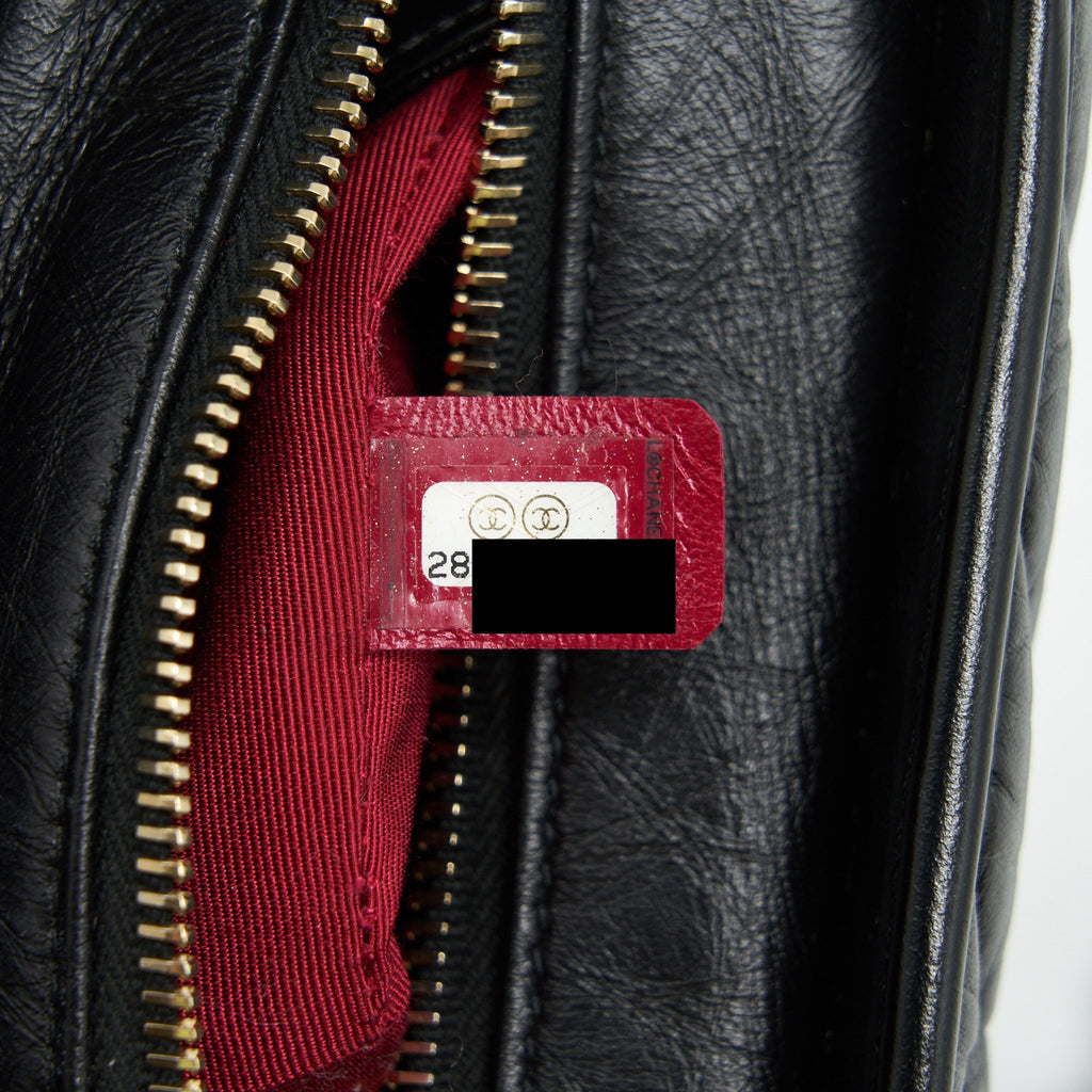 CHANEL CHEVRON GABRIELLE HOBO BAG BLACK WITH GOLD AND SILVER HARDWARE