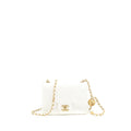 CHANEL PEARL CRUSH MINI SQUARE FLAP BAG WHITE GHW