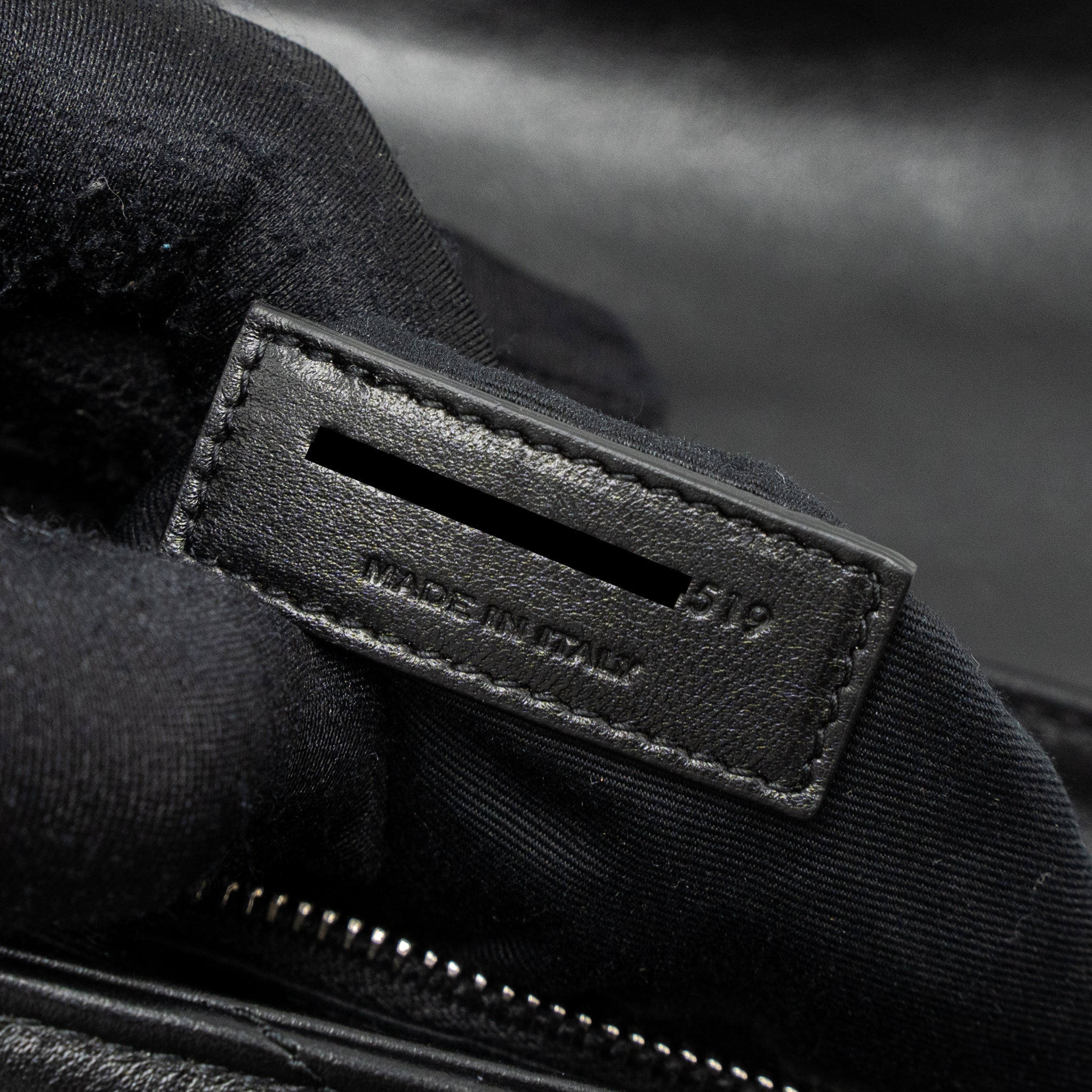 SAINT LAURENT LOULOU TOY STRAP BAG CALFSKIN BLACK SHW