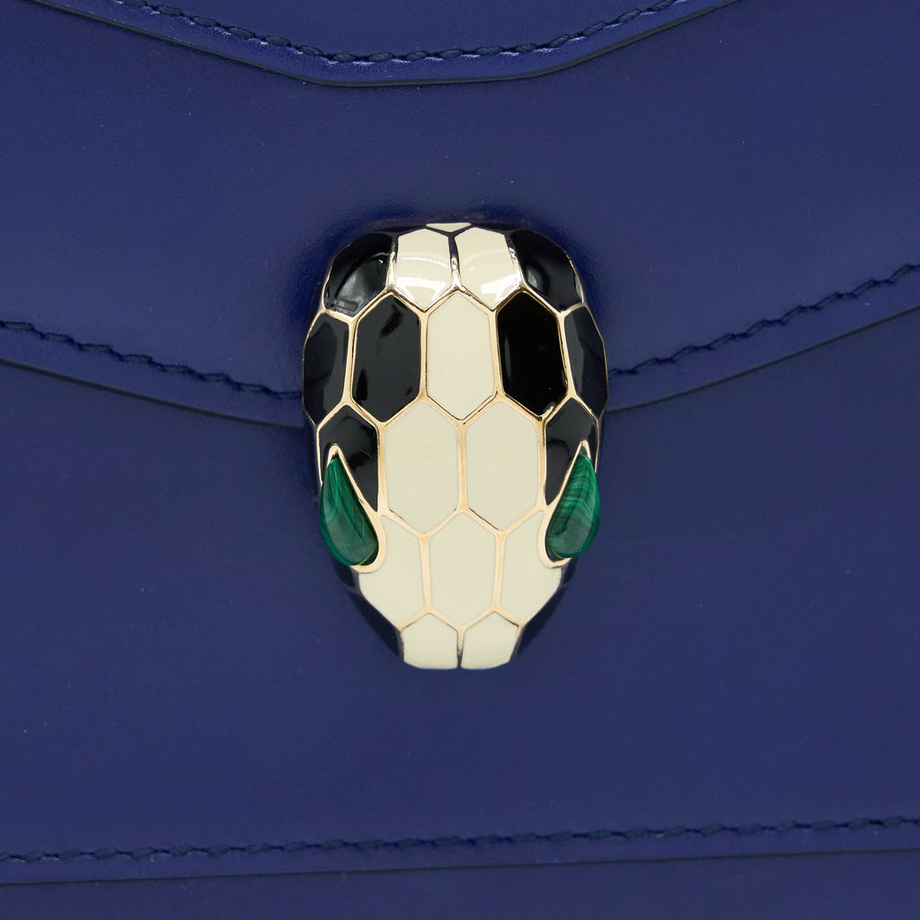 BVLGARI SERPENTI FOREVER CROSSBODY BAG BLUE