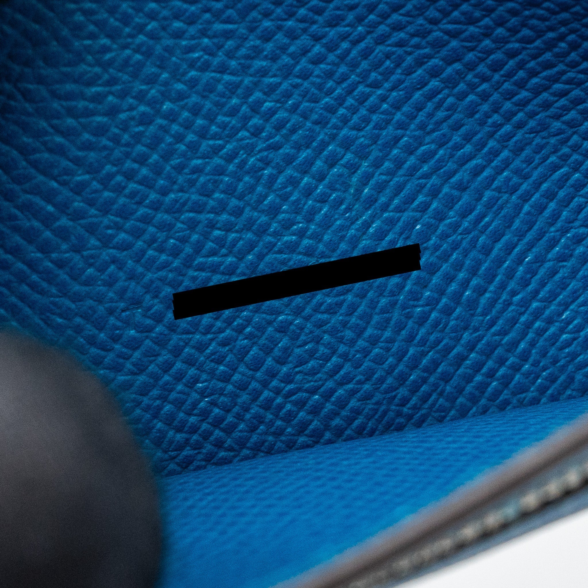 HERMES BEARN WALLET EPSOM BLUE SHW