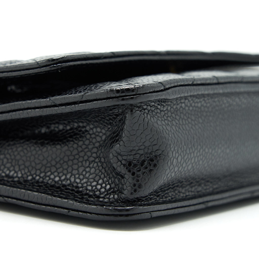 CHANEL WALLET ON CHAIN CAVIAR BLACK GHW