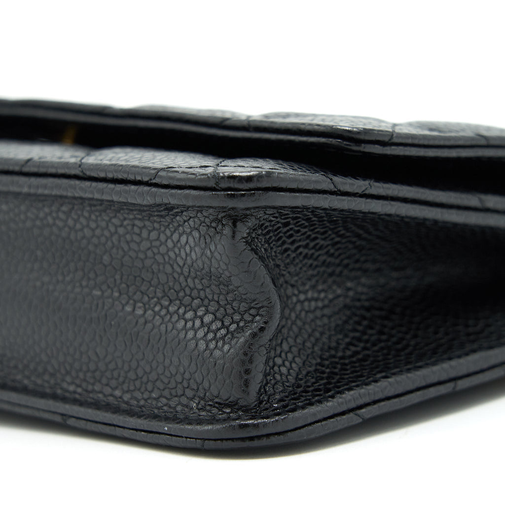 CHANEL WALLET ON CHAIN CAVIAR BLACK GHW
