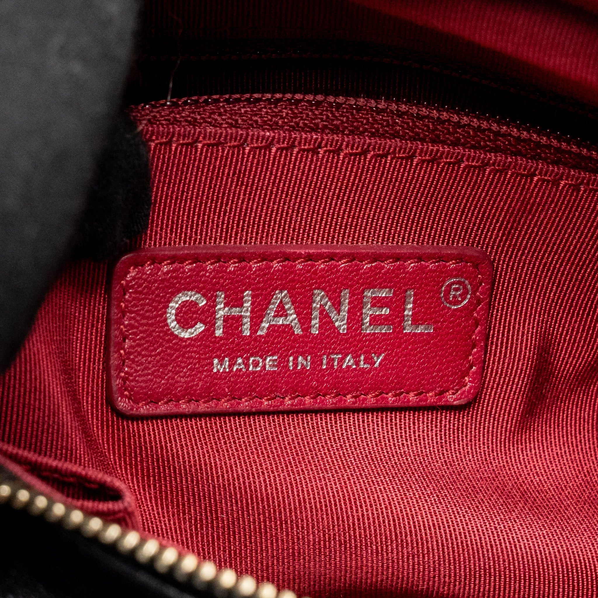 CHANEL SMALL GABRIELLE HOBO BAG AGED CALFSKIN BLACK MULTICOLOUR HARDWARE