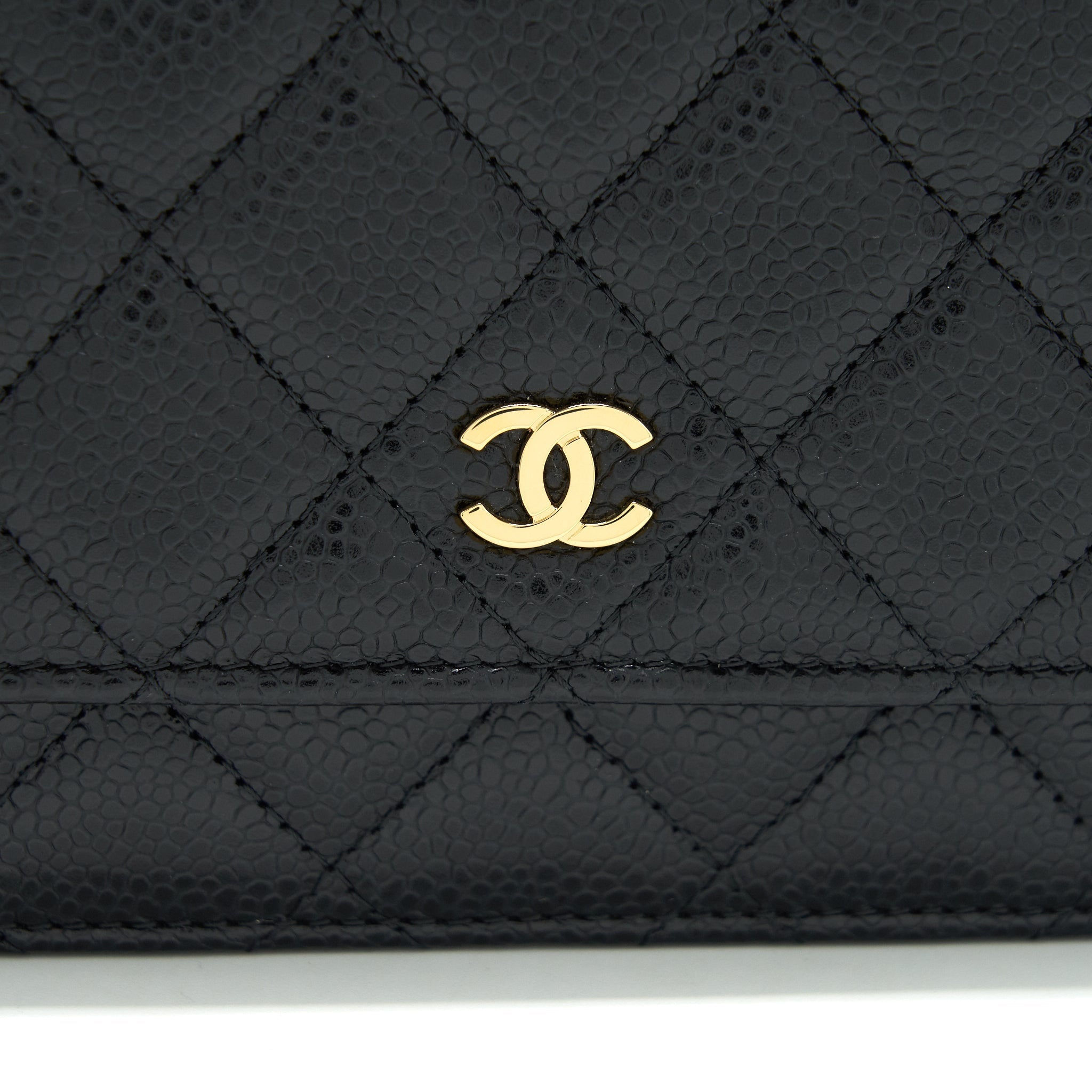 CHANEL WALLET ON CHAIN CAVIAR BLACK GHW