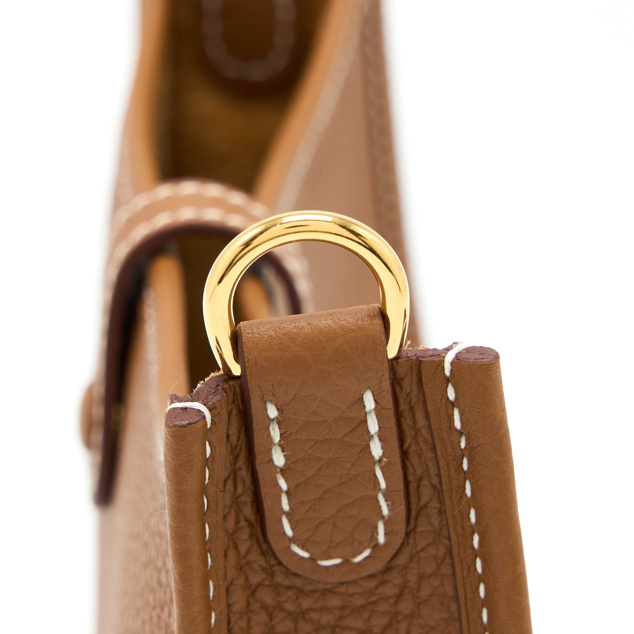 HERMES MINI EVELYNE CLEMENCE GOLD GHW