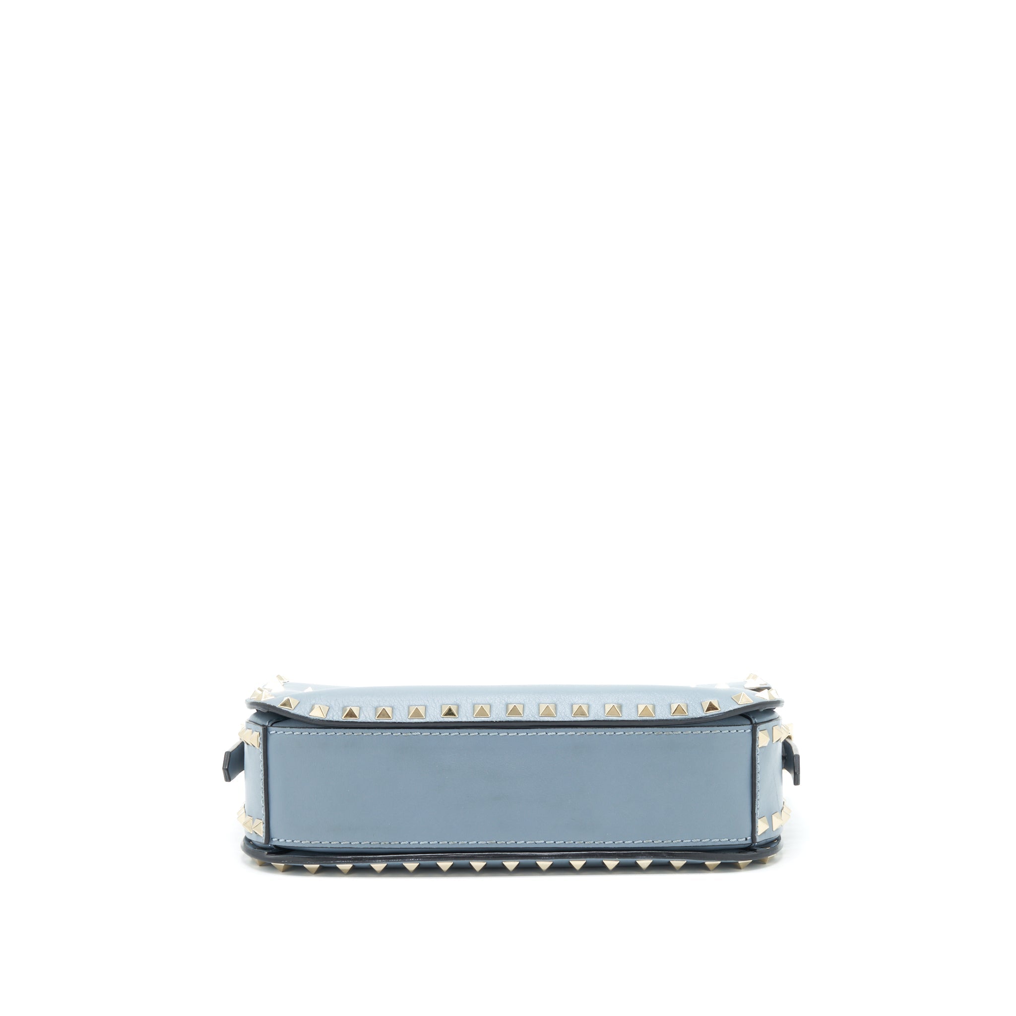 VALENTINO ROCKSTUD FLAP CROSSBODY BAG LIGHT BLUE LGHW