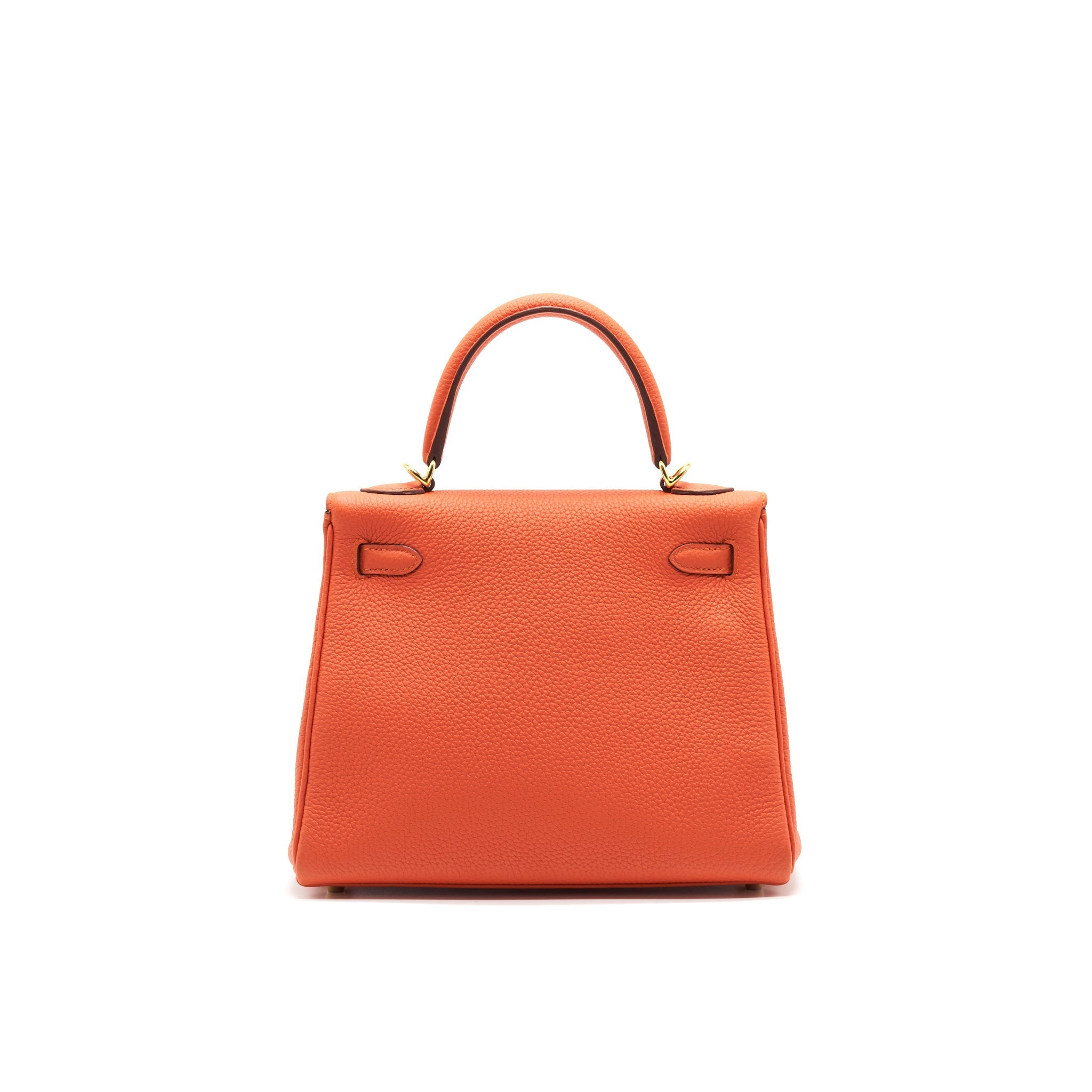 HERMES KELLY25 9J FEU GHW TOGO LEATHER