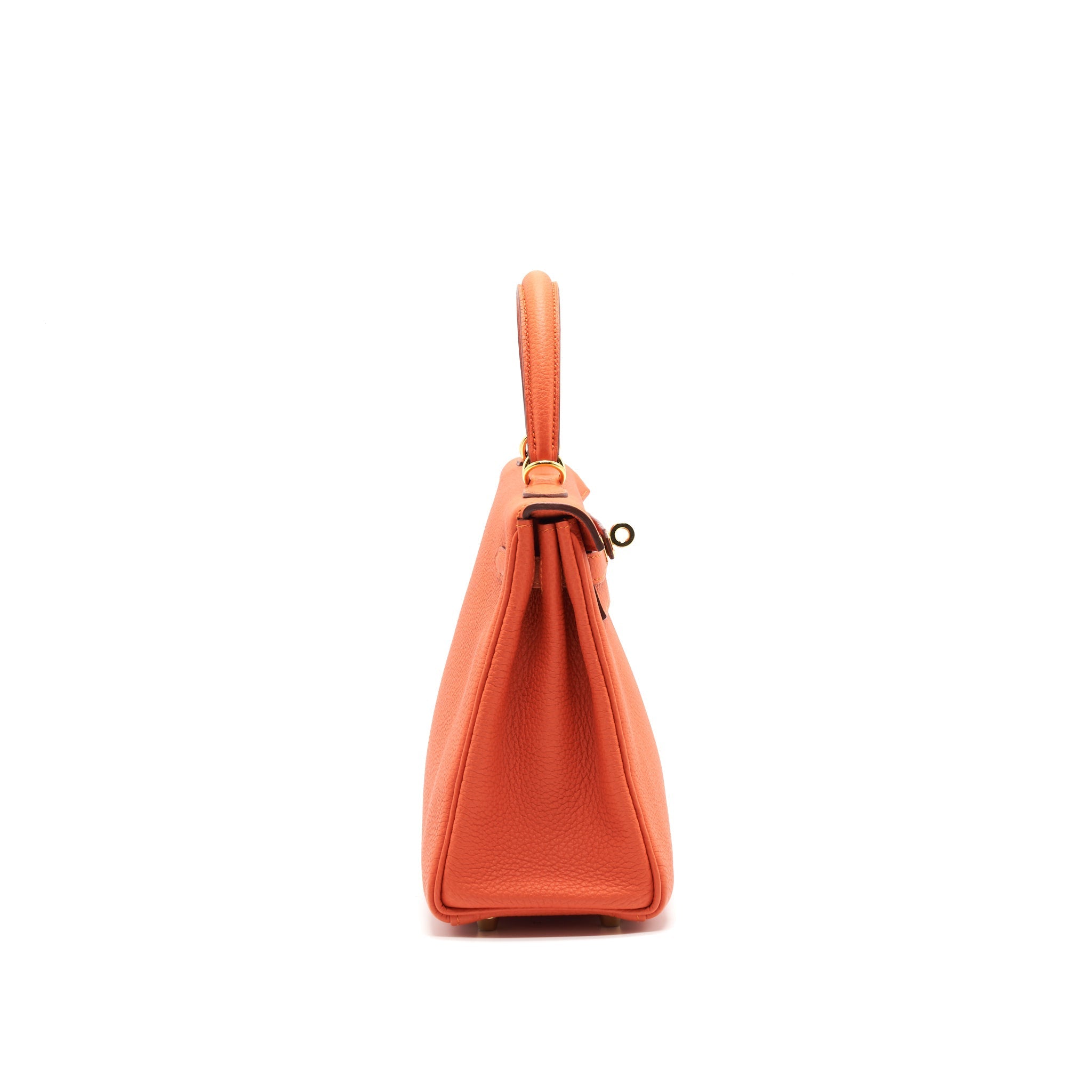 HERMES KELLY25 9J FEU GHW TOGO LEATHER
