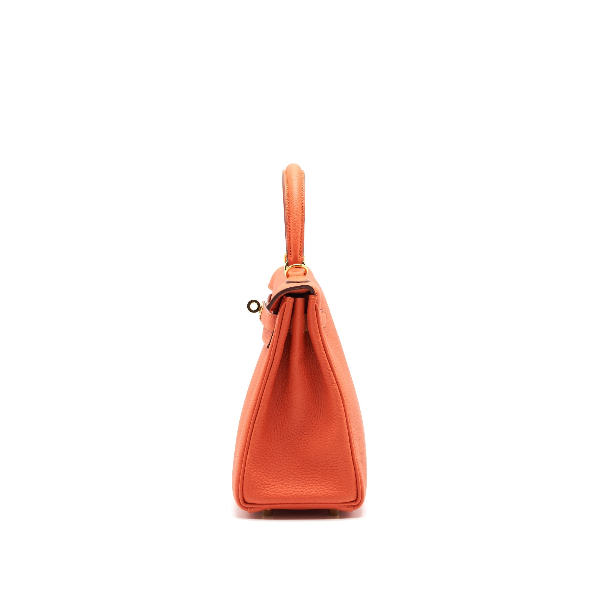 HERMES KELLY25 9J FEU GHW TOGO LEATHER