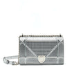 DIOR MEDIUM DIORMA METALLIC SILVER WITH SHW
