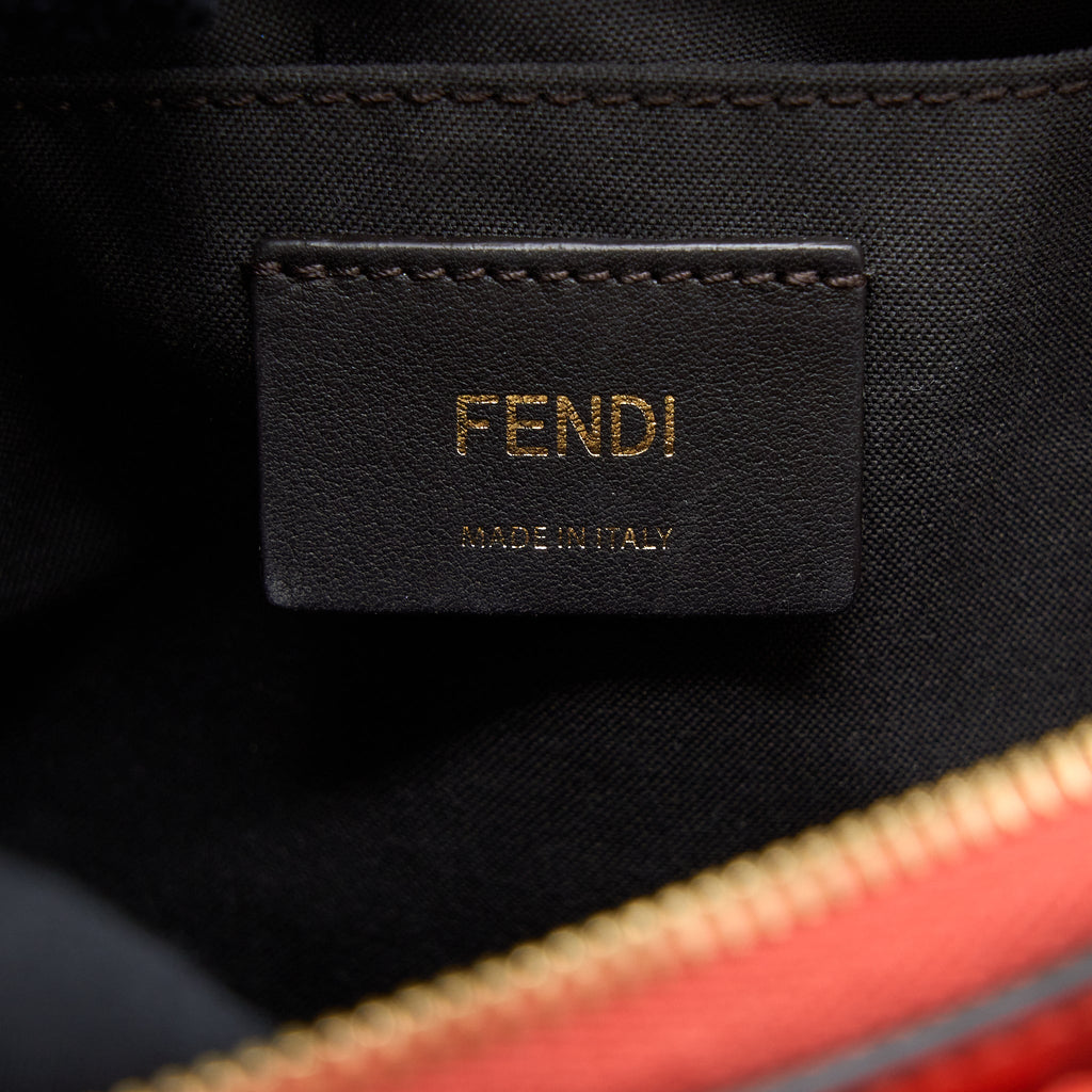 FENDI BY THE WAY MINI CALFSKIN RED/ORANGE GHW