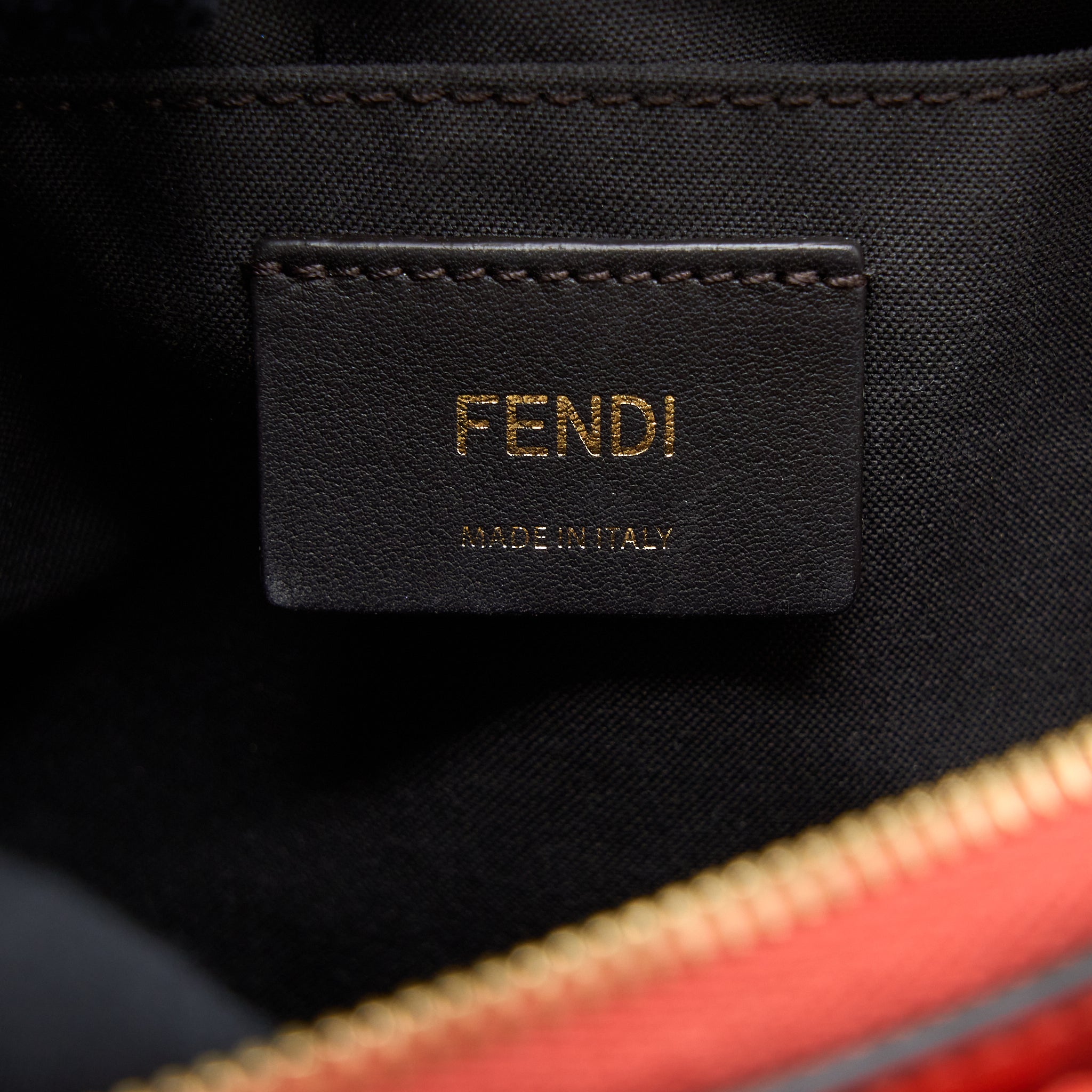 FENDI BY THE WAY MINI CALFSKIN RED/ORANGE GHW
