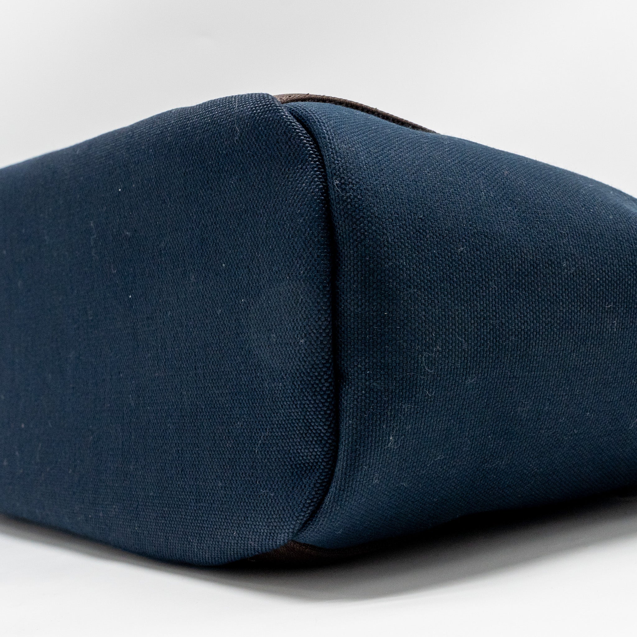 HERMES THE GROOMING BAG CANVAS BLEU NAVY/FEU SHW