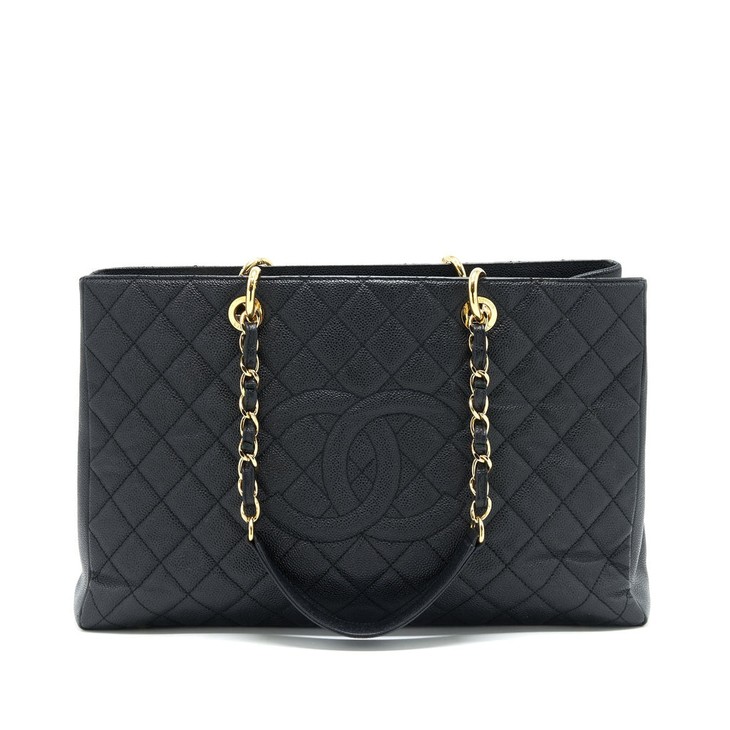 CHANEL GRAND SHOPPING TOTE CAVIAR GHW