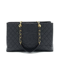 CHANEL GRAND SHOPPING TOTE CAVIAR GHW