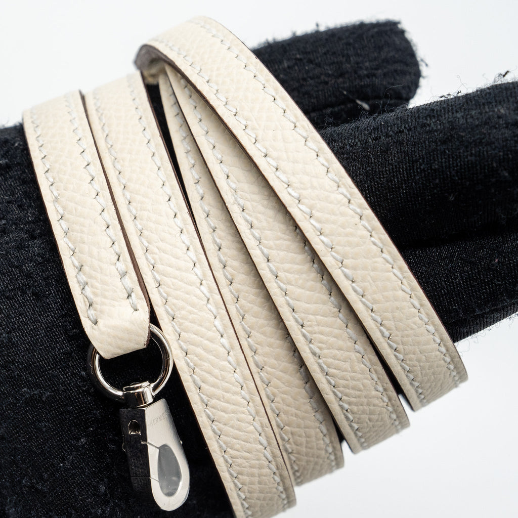 HERMES KELLYDOLE / KELLY DOLE PICTO EPSOM LEATHER NATA/ LIME / MAUVE SYLVESTRE/ CHAI SHW