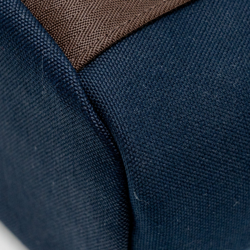 HERMES THE GROOMING BAG CANVAS BLEU NAVY/FEU SHW