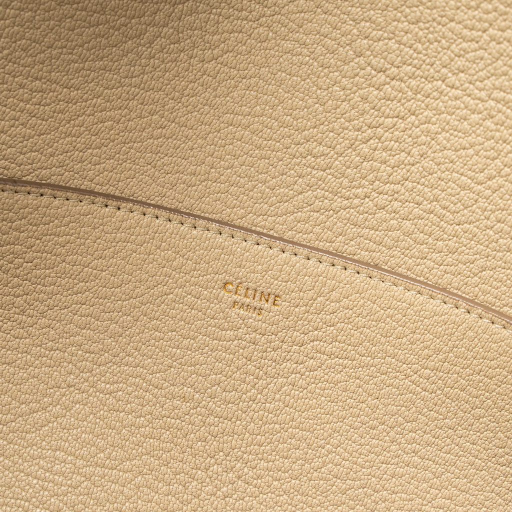 CELINE SANGLE BUCKET BAG CALFSKIN BEIGE GHW