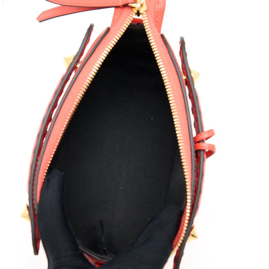 FENDI BY THE WAY MINI CALFSKIN RED/ORANGE GHW