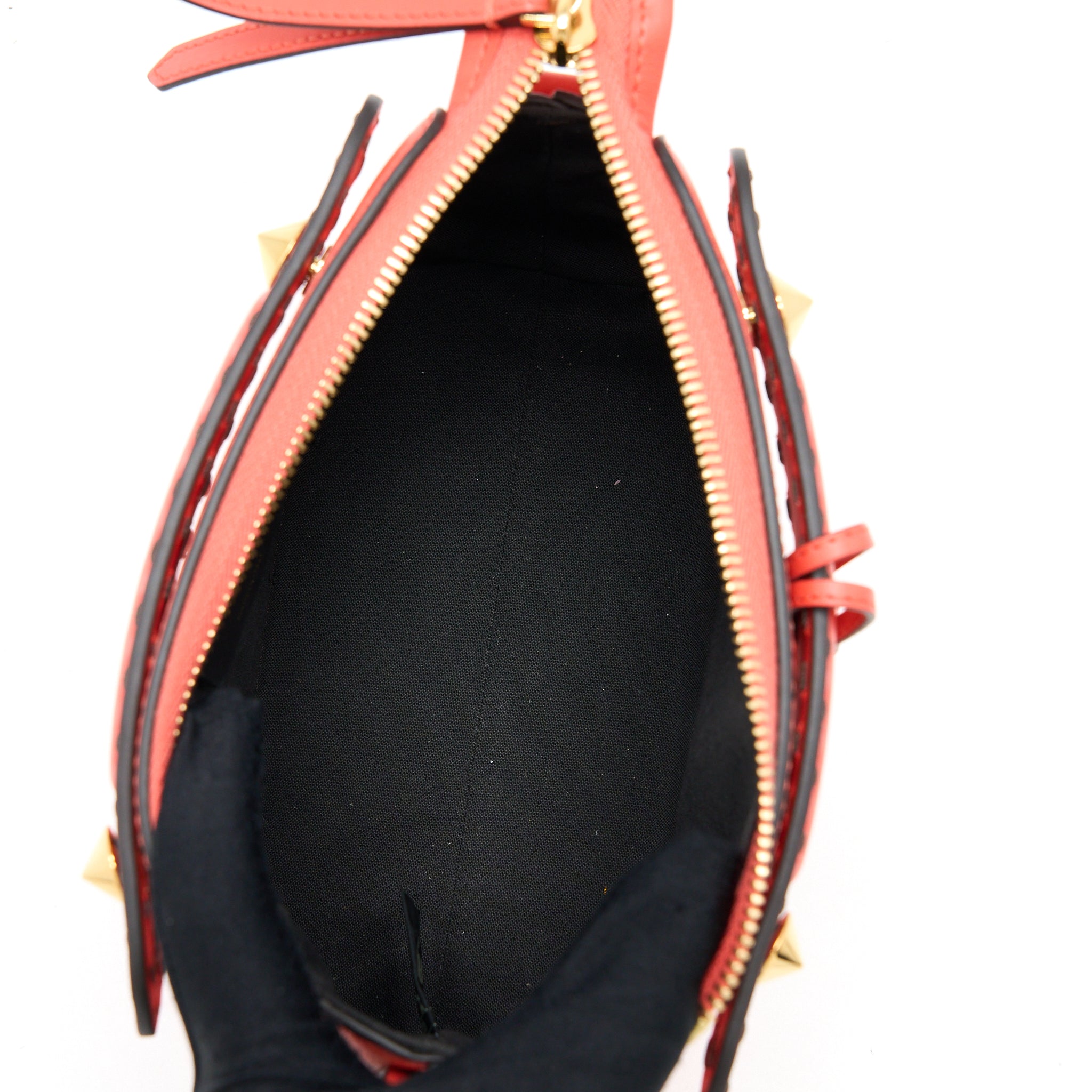 FENDI BY THE WAY MINI CALFSKIN RED/ORANGE GHW