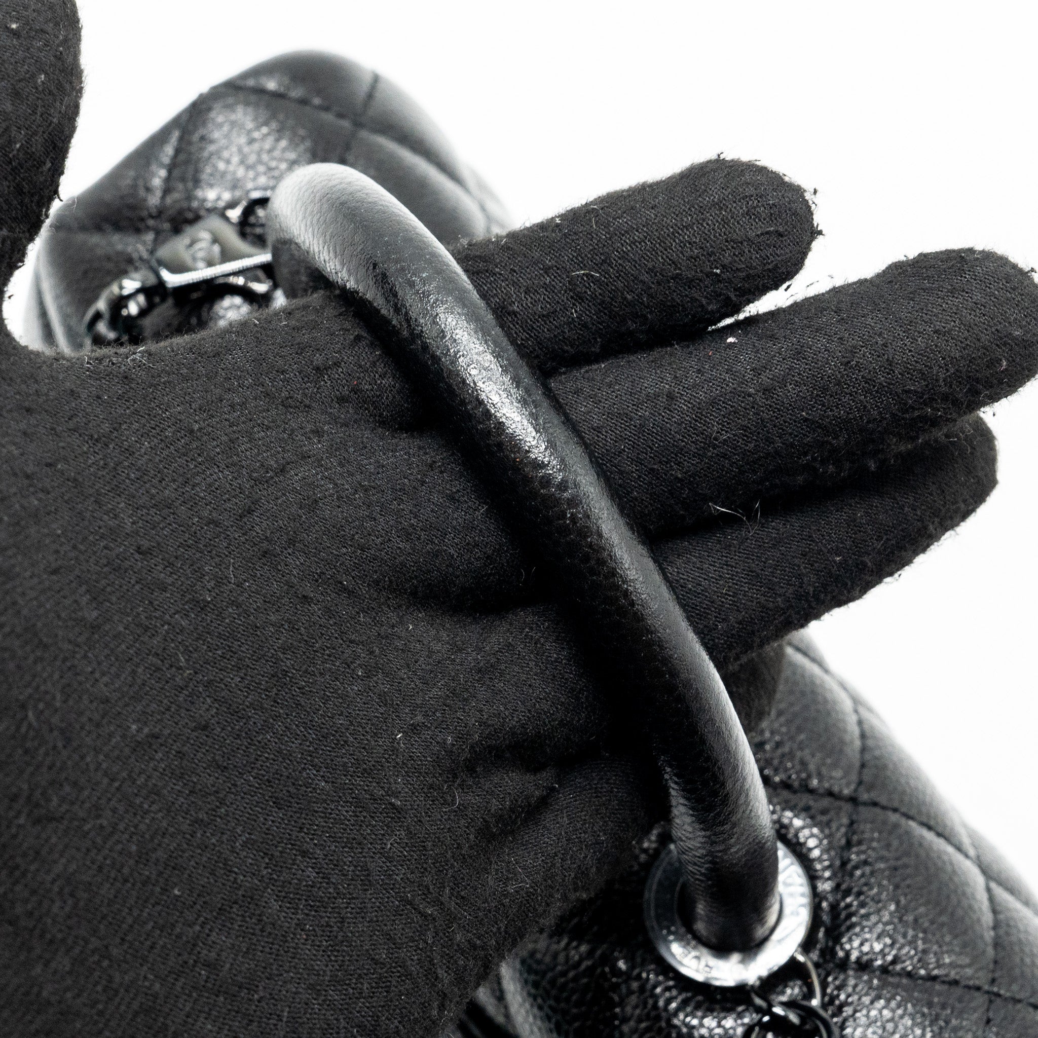 CHANEL SMALL COCO HANDLE CAVIAR SO BLACK / BLACK HARDWARE