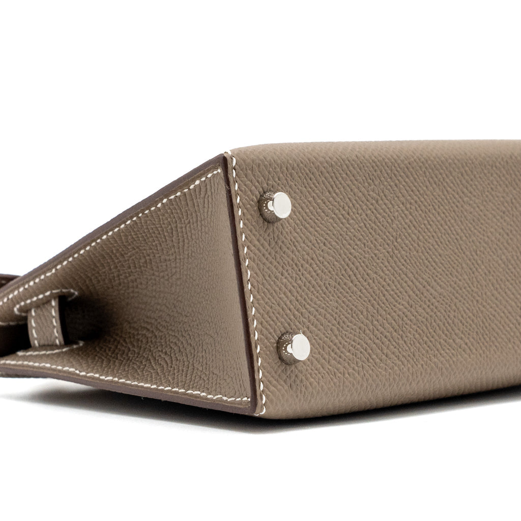 HERMES MINI KELLY II EPSOM ETOUPE SHW