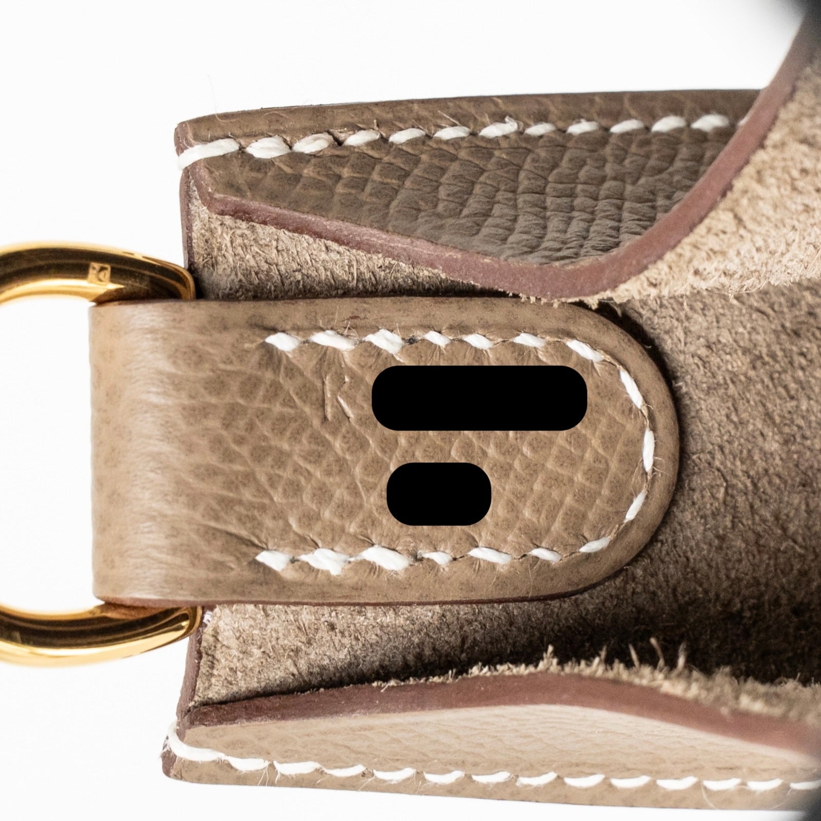 HERMES MINI EVELYNE SELLIER EPSOM ETOUPE GHW