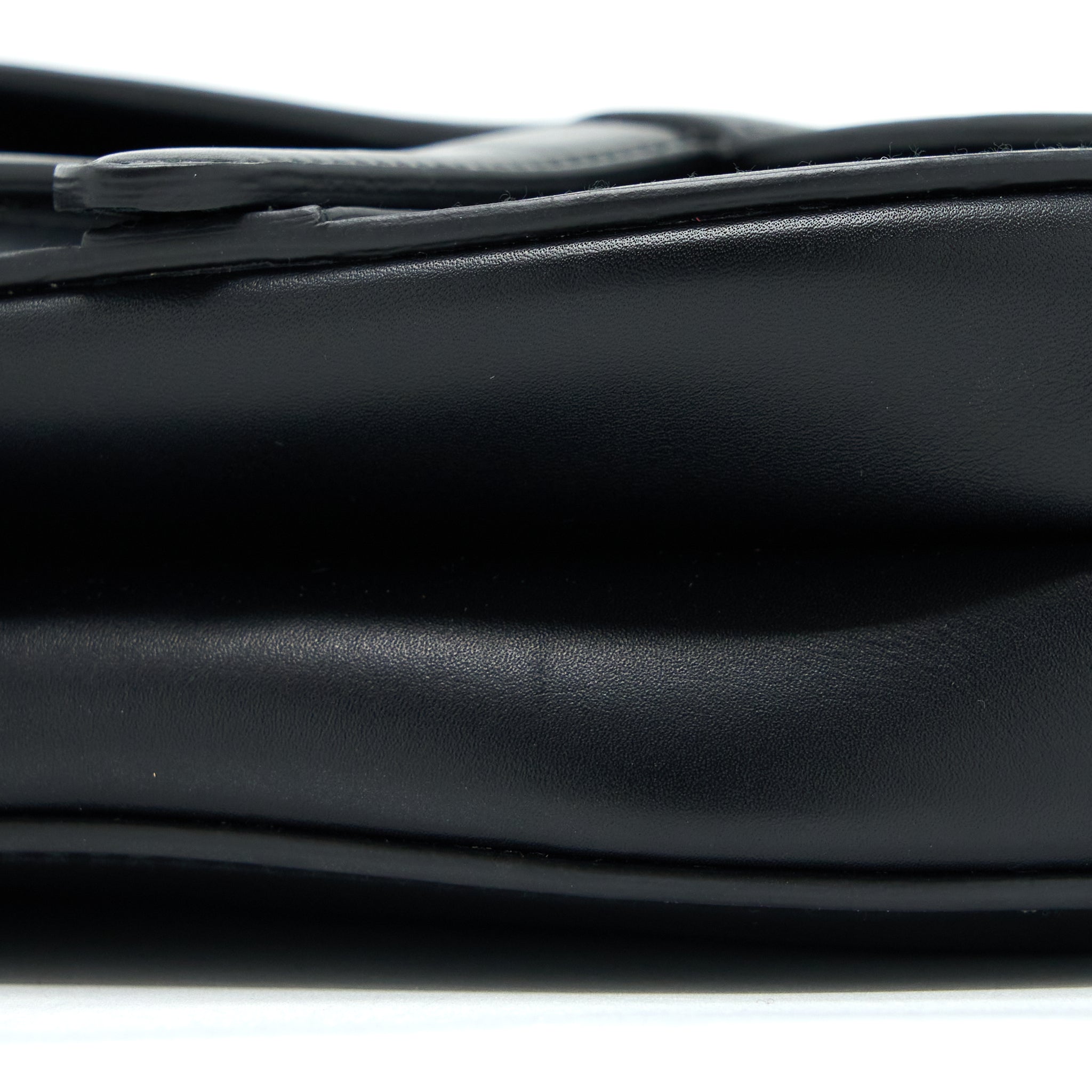 DIOR MINI SADDLE BAG CALFSKIN BLACK GHW