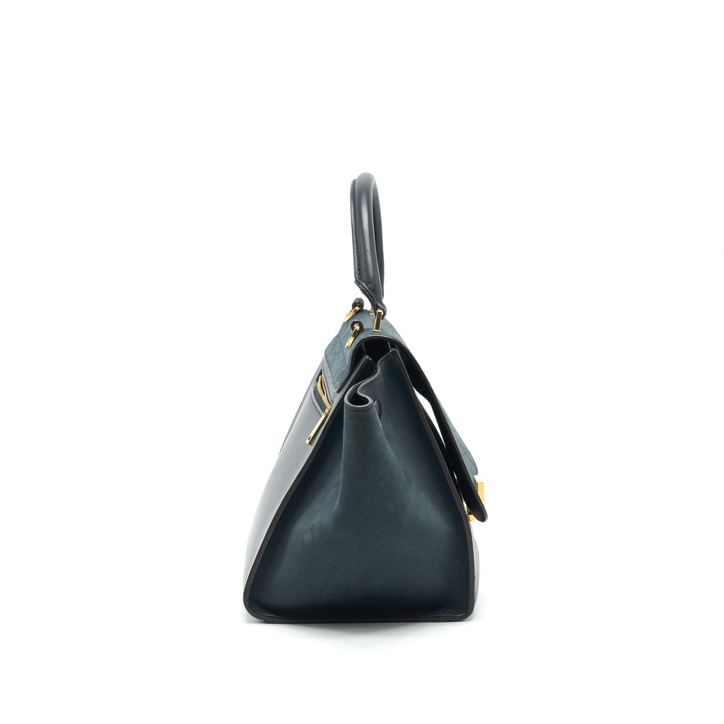 CELINE TRAPEZE BAG DEEP GREY / BLACK GHW