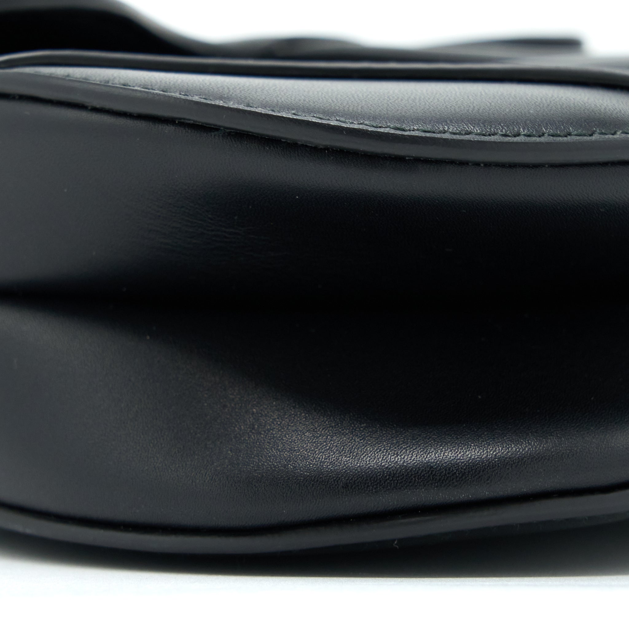 DIOR MINI SADDLE BAG CALFSKIN BLACK GHW