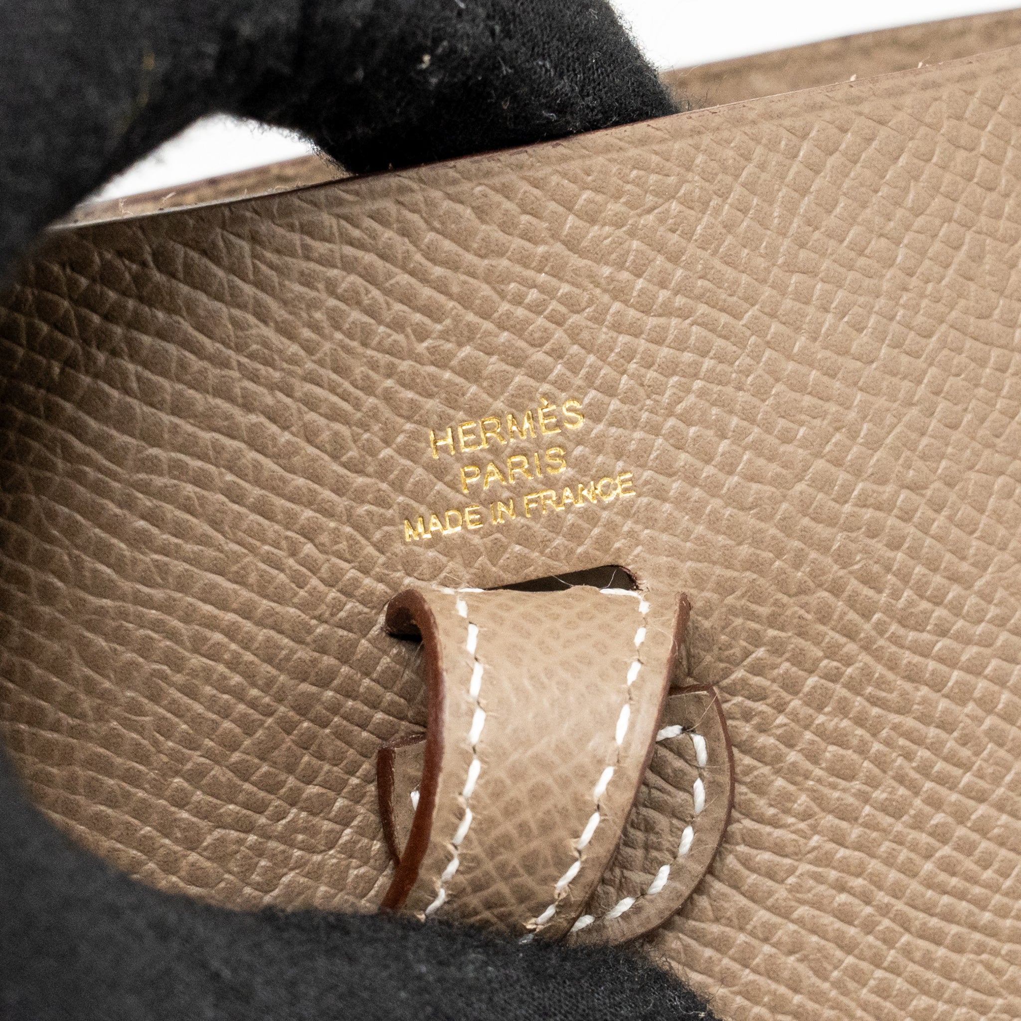HERMES MINI EVELYNE SELLIER EPSOM ETOUPE GHW