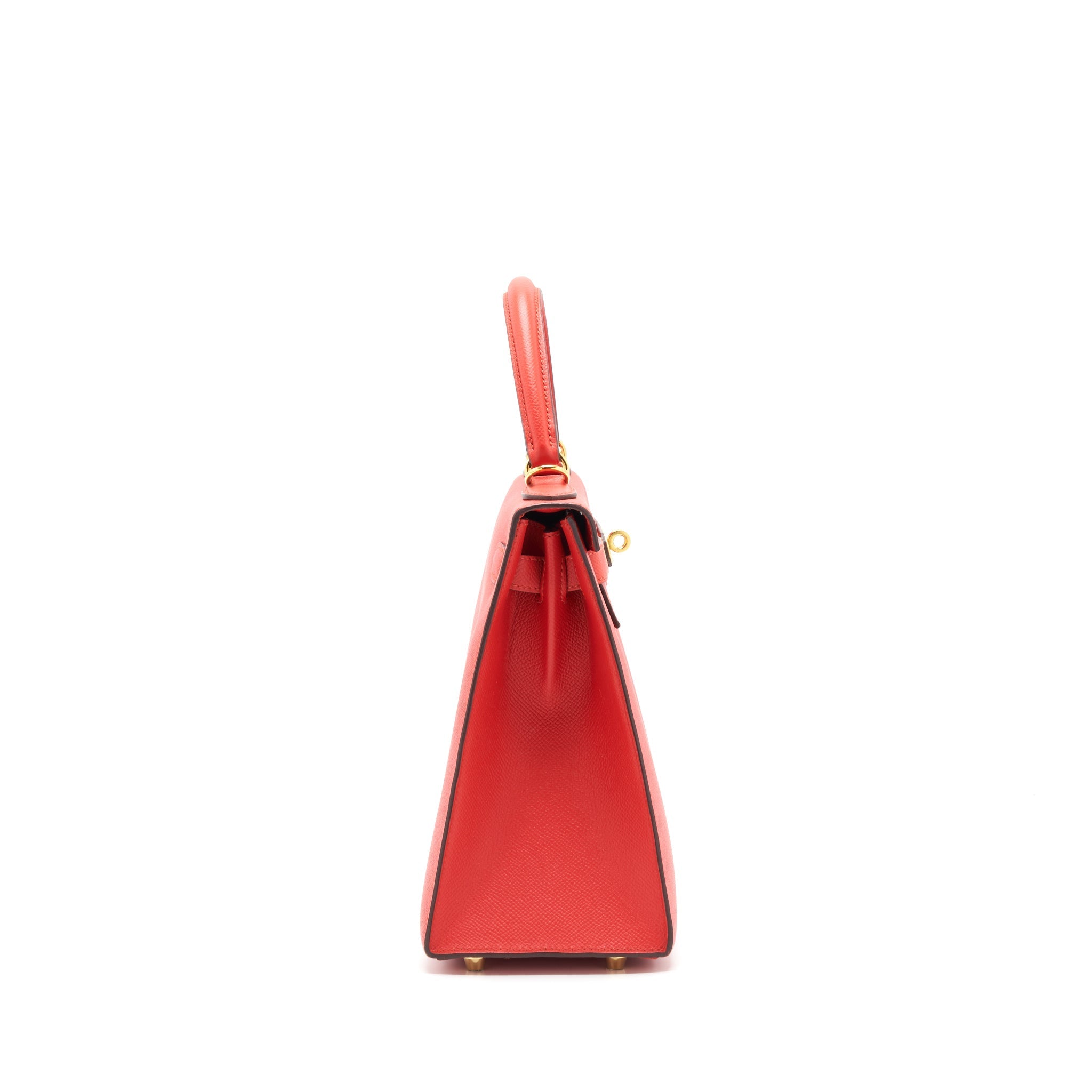 HERMES KELLY 28 ROUGE PIVOINE GHW