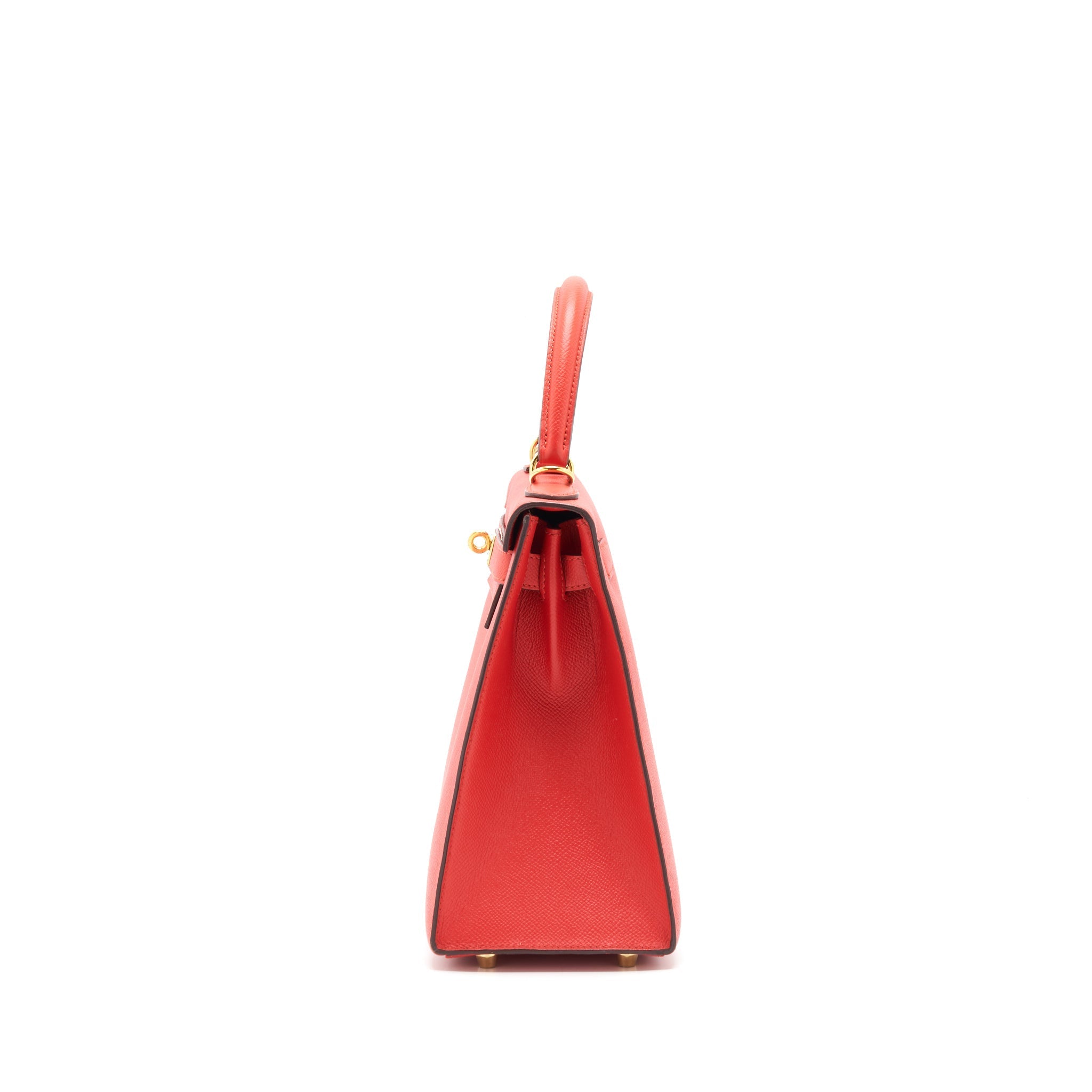 HERMES KELLY 28 ROUGE PIVOINE GHW